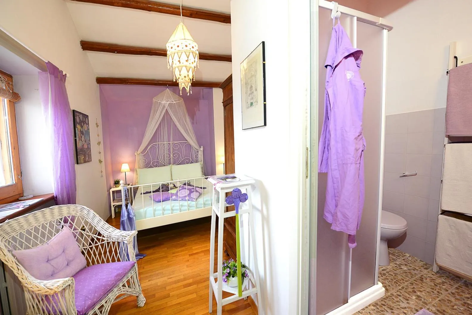 Bed in B&B Glicine