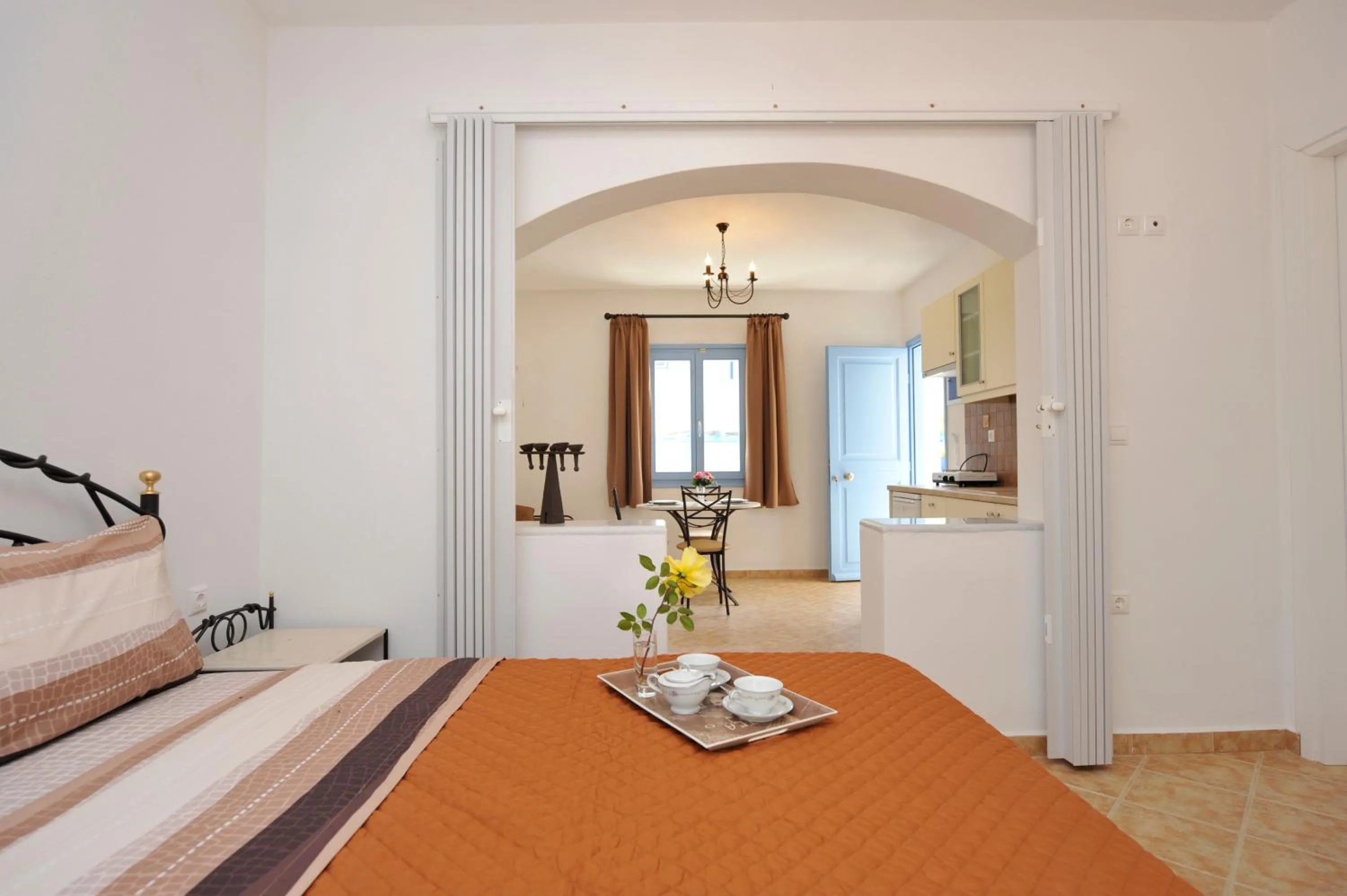 Bedroom, Bed in Evita Apartments