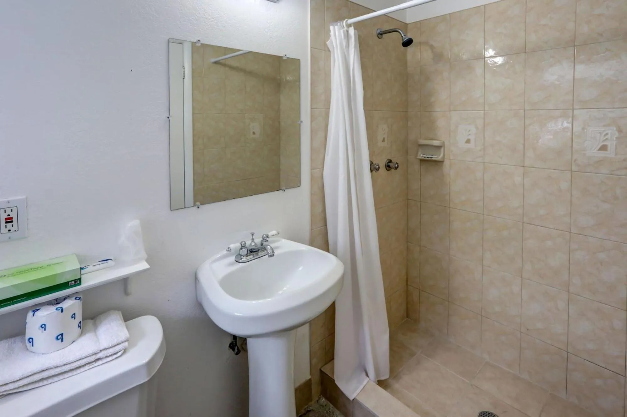 Shower in Green Seas Motel