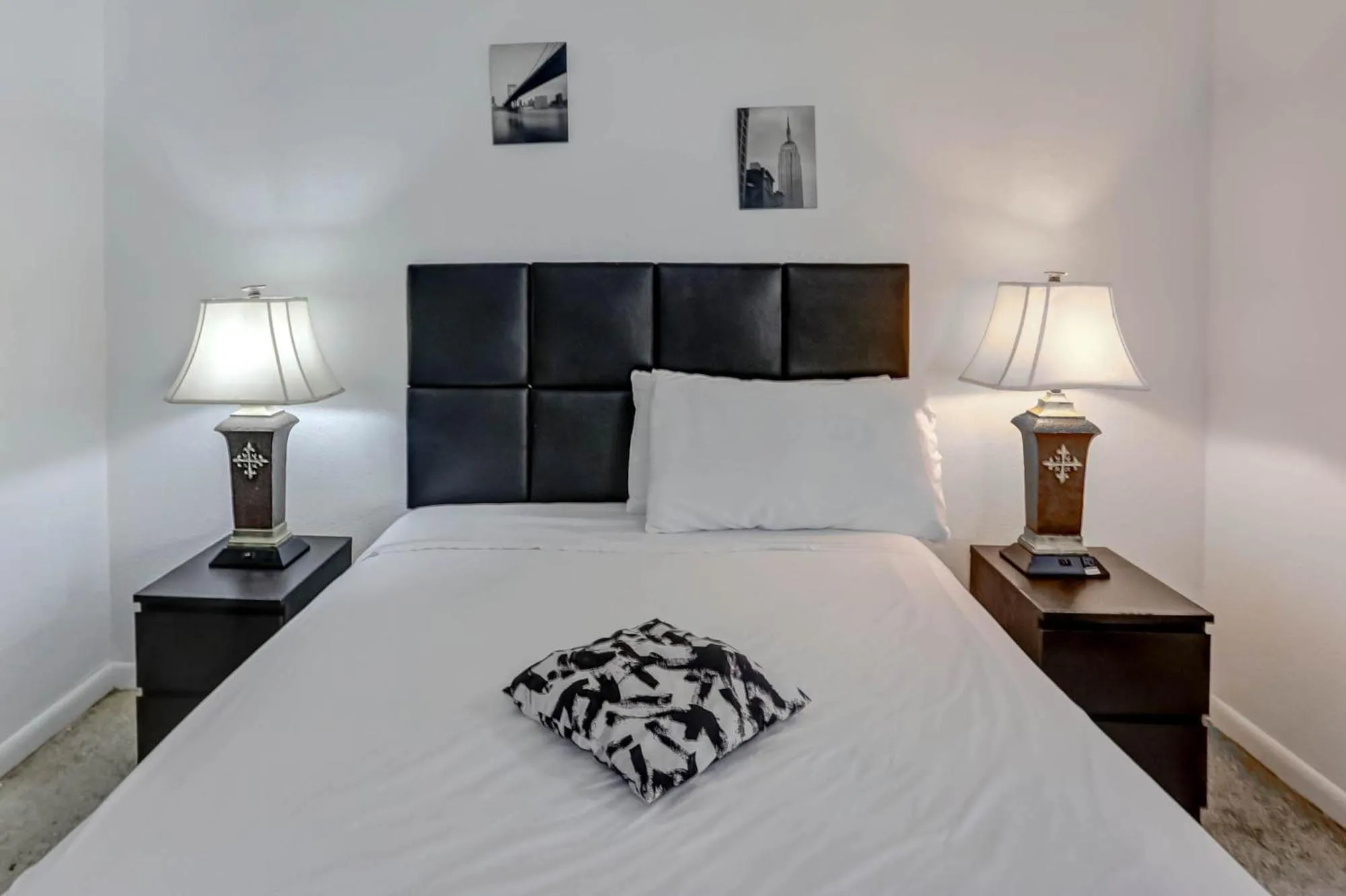 Bed in Green Seas Motel