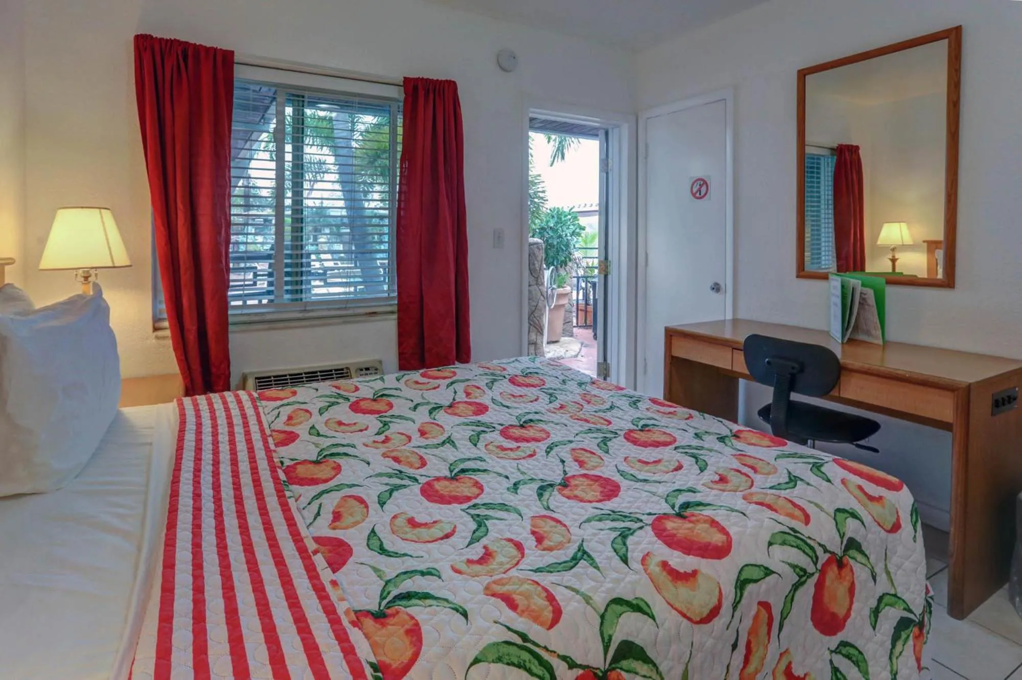 Bed in Green Seas Motel