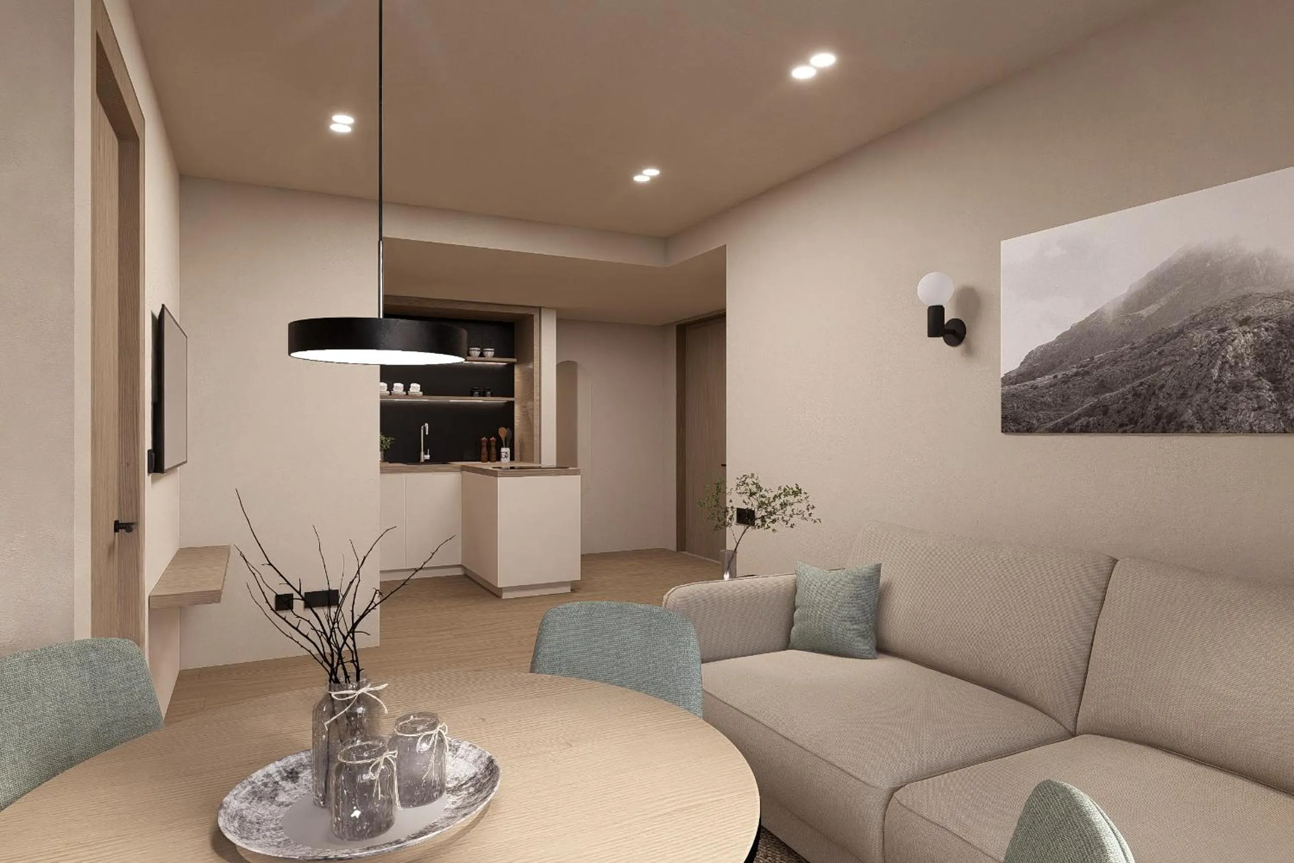 Living room in Amaris Suites