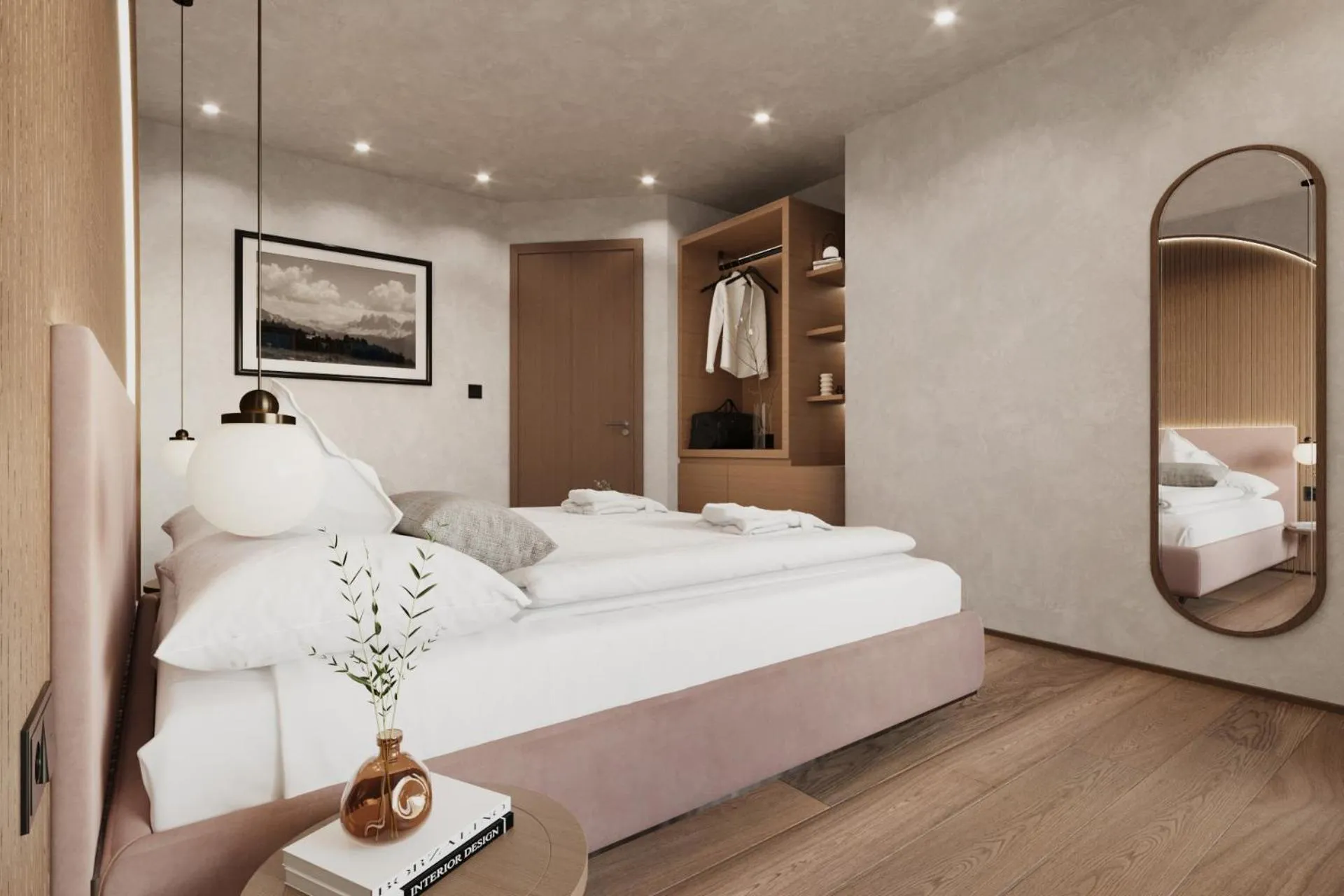 Bed in Heidi & Edith Family Aparthotel