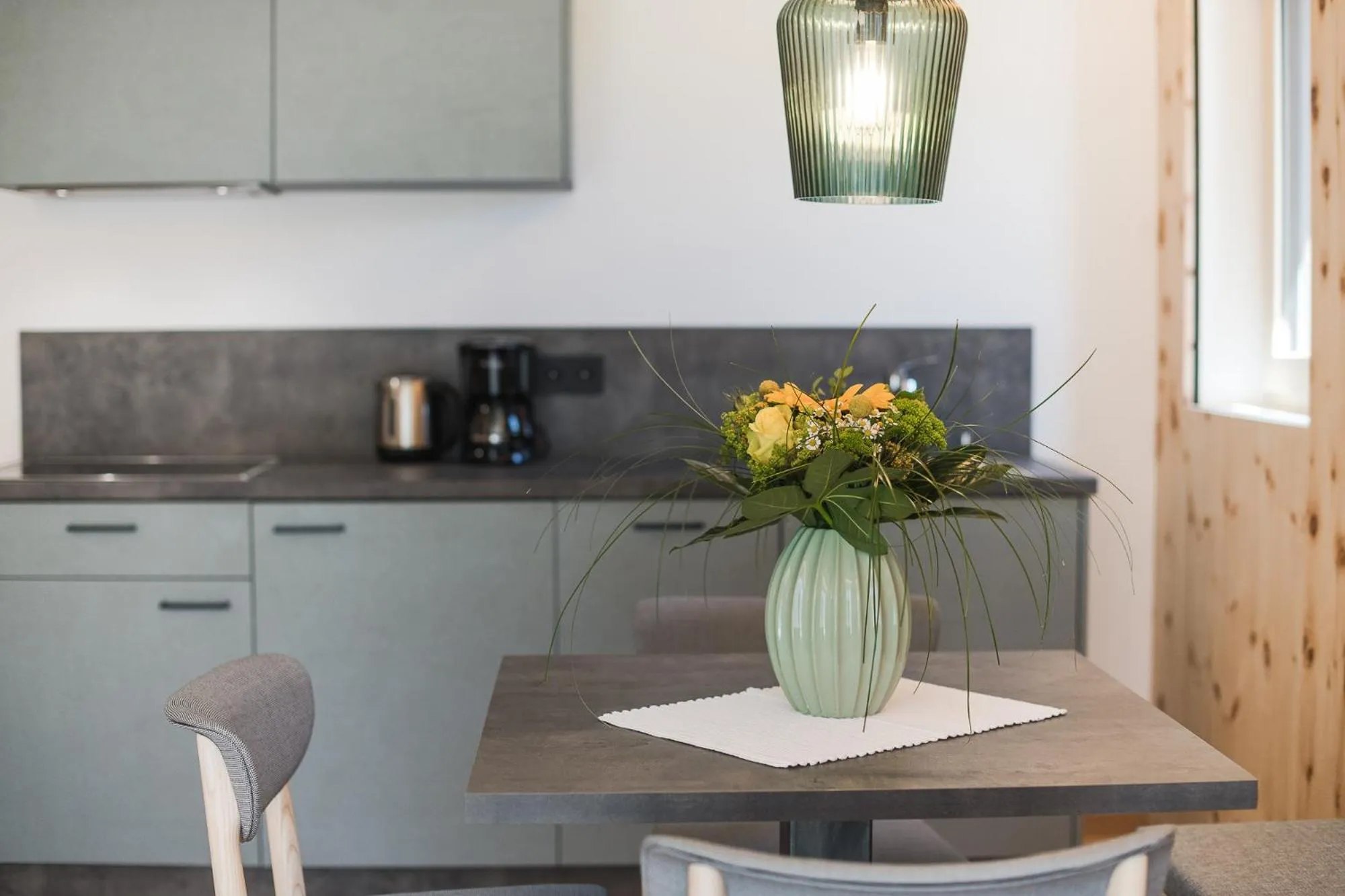 Kitchen or kitchenette in Heidi & Edith Family Aparthotel