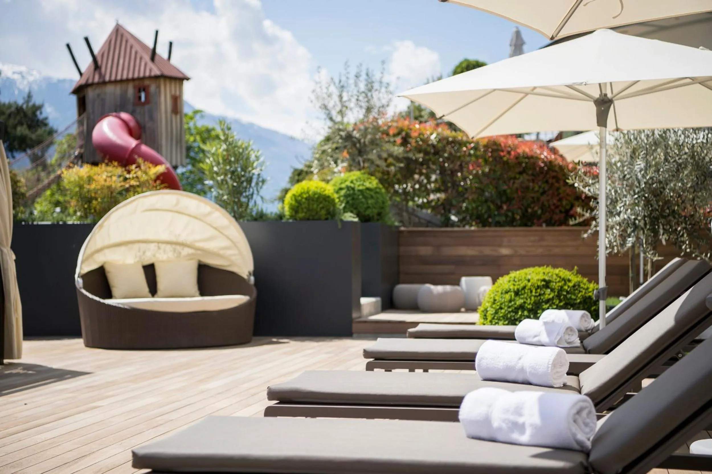 Balcony/Terrace in Heidi & Edith Family Aparthotel