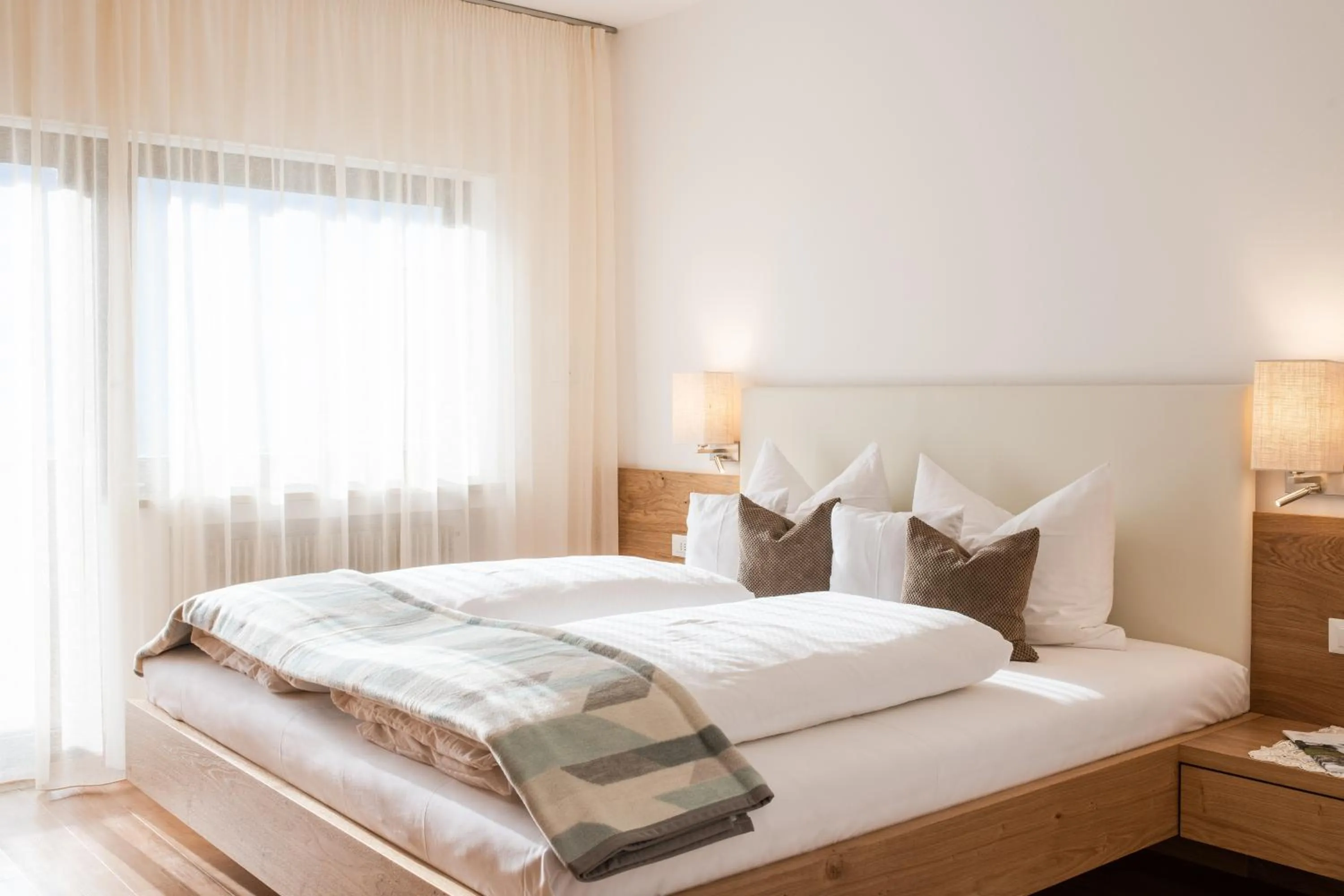 Bed in Heidi & Edith Family Aparthotel