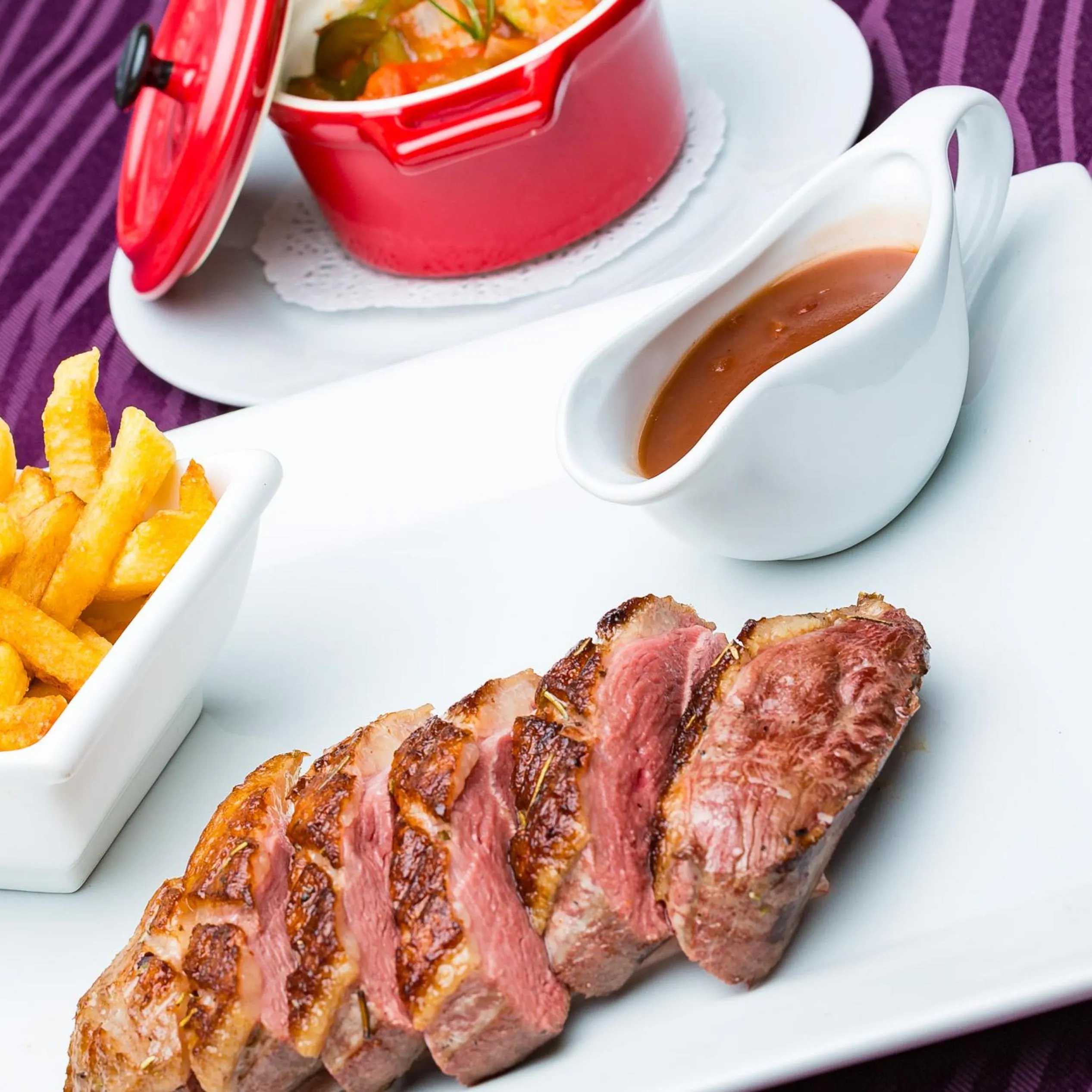 Food close-up in Auberge du Grand Chêne