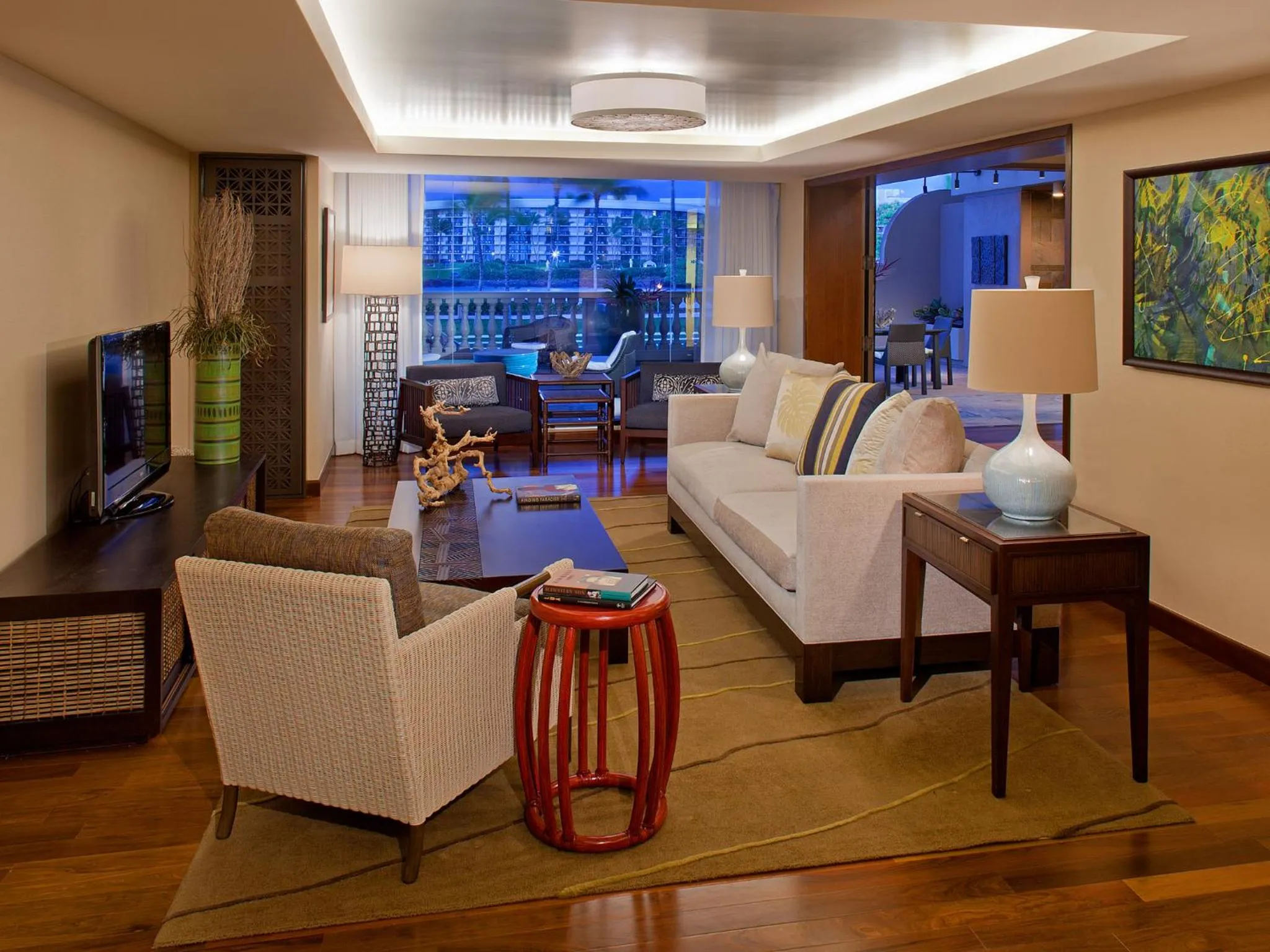 Living room in Hilton Waikoloa Village