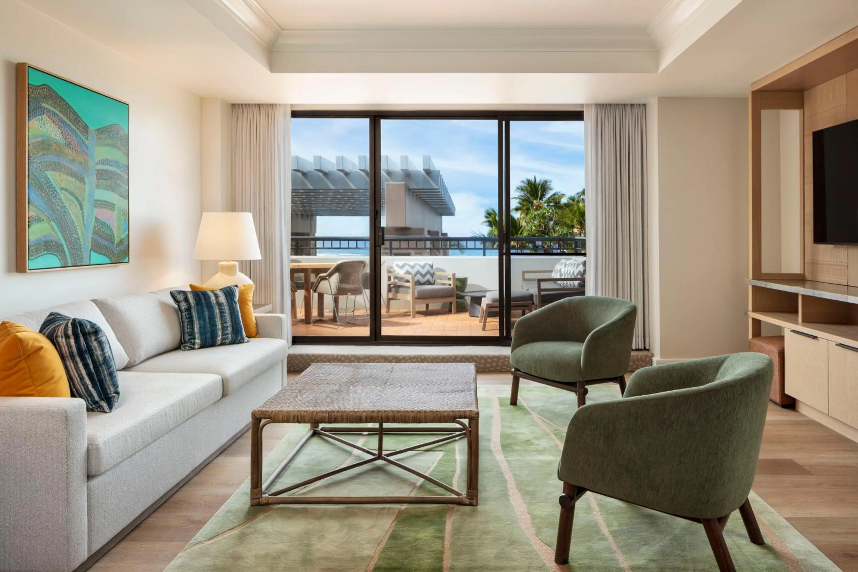 Living room in Hilton Waikoloa Village