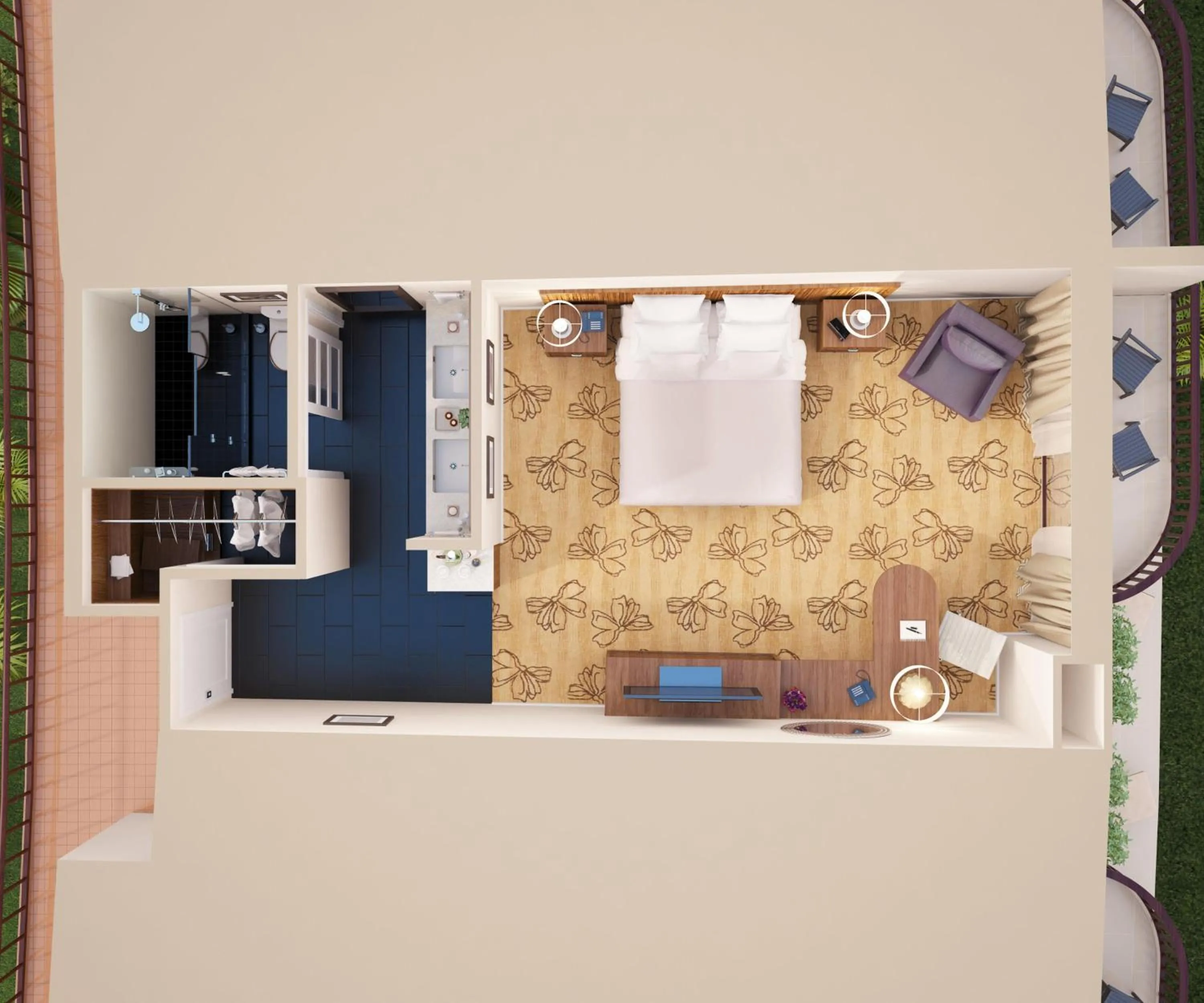 Bedroom in Hilton Waikoloa Village