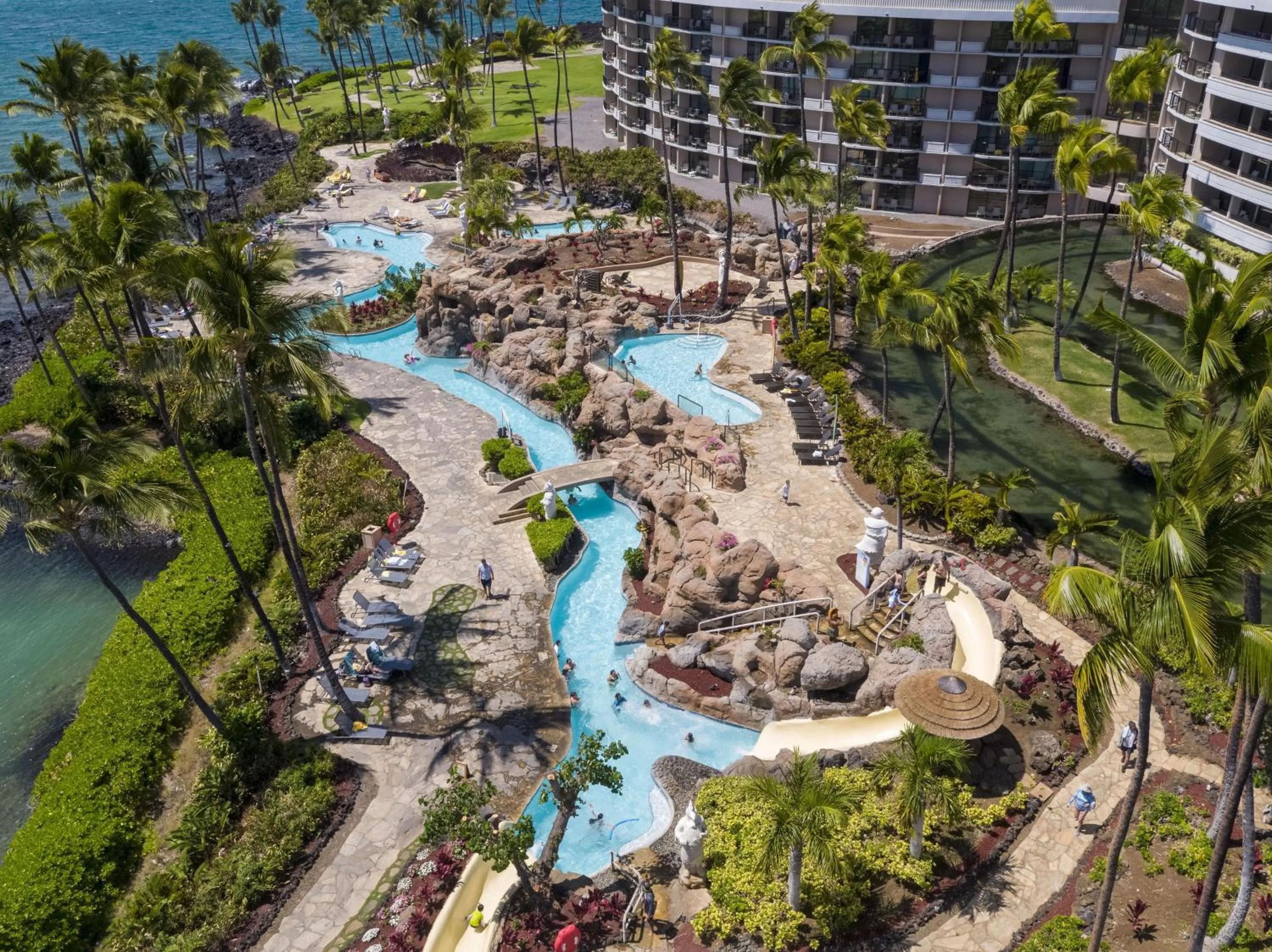 Pool view in Hilton Waikoloa Village