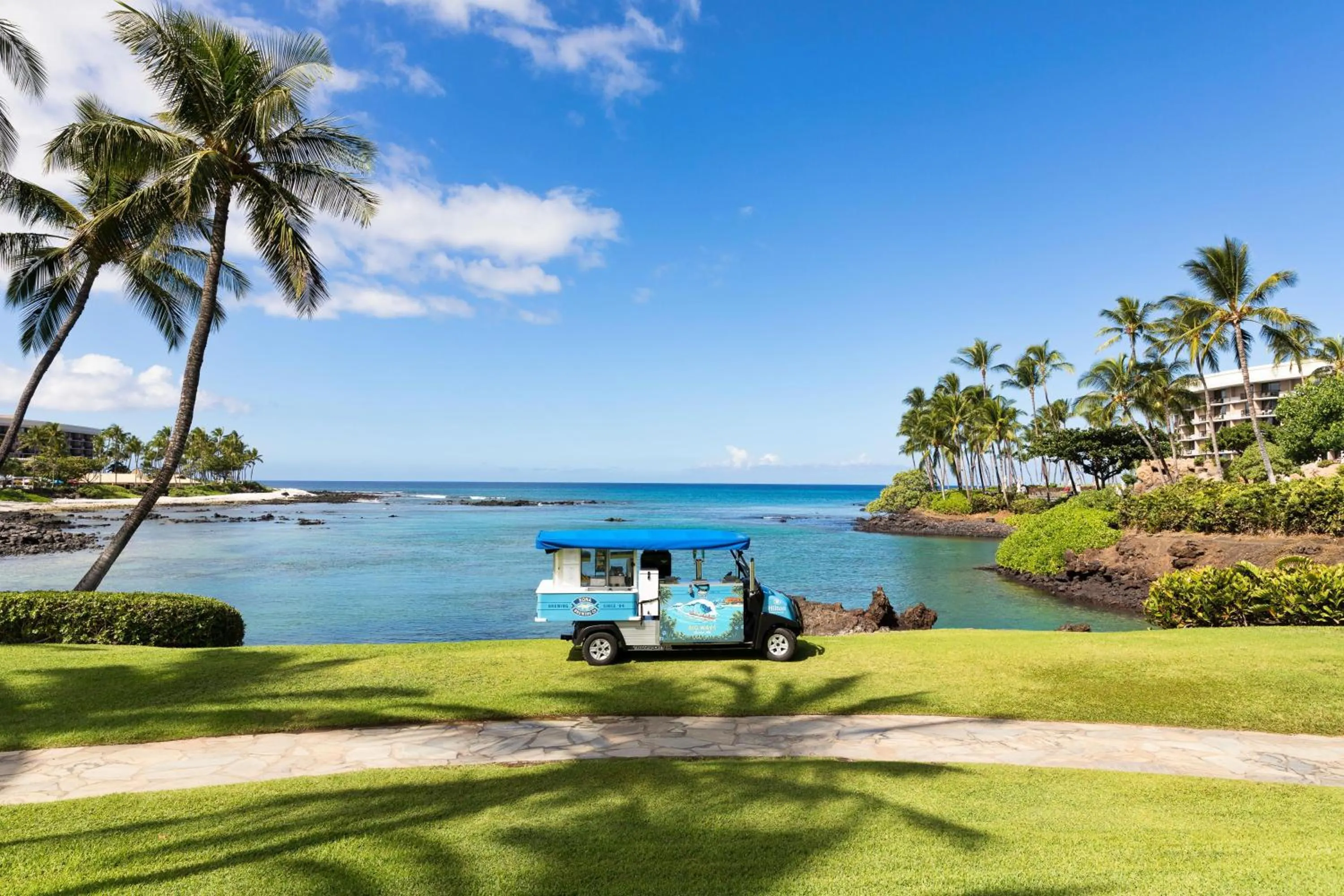 Pool view in Hilton Waikoloa Village
