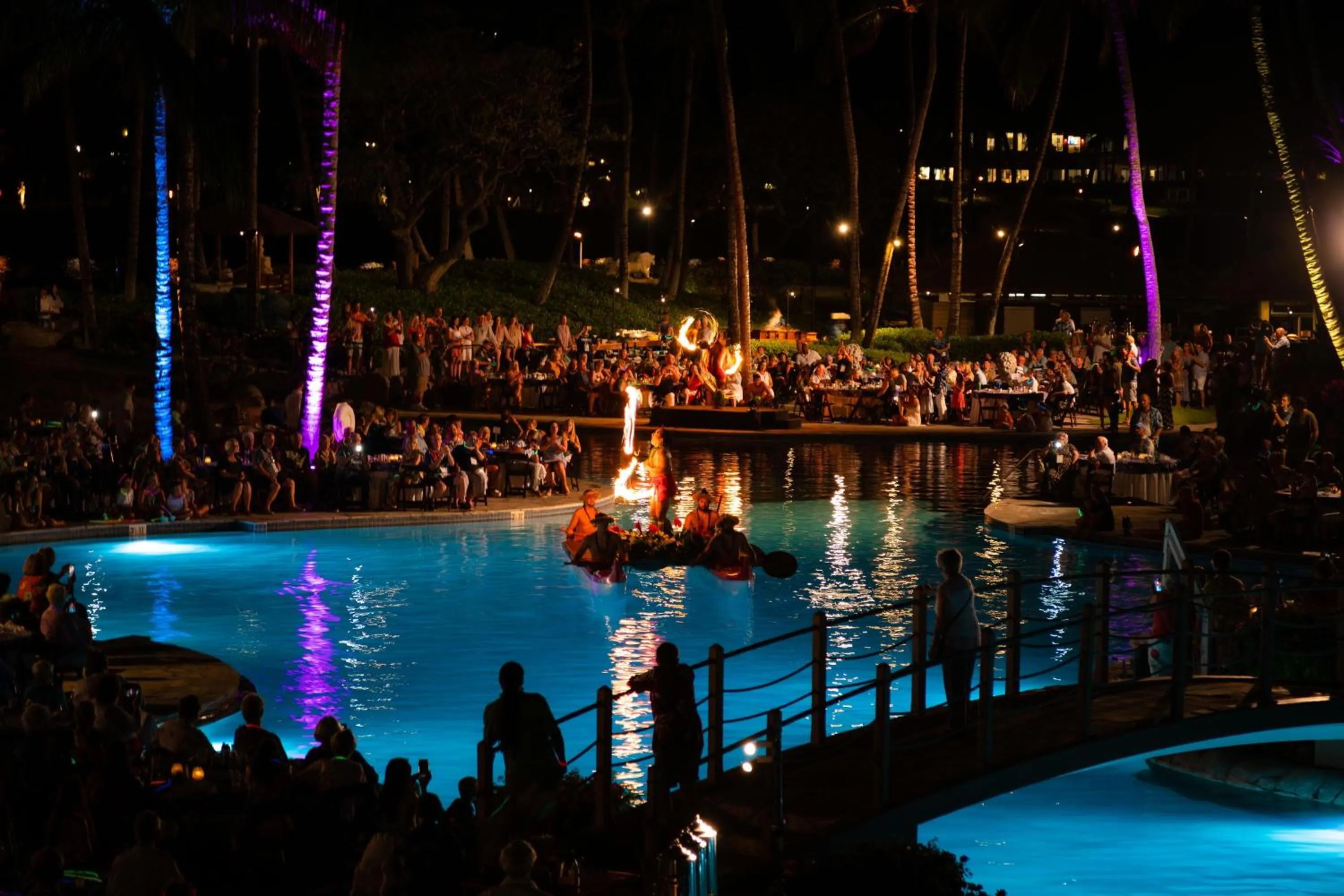 Pool view in Hilton Waikoloa Village