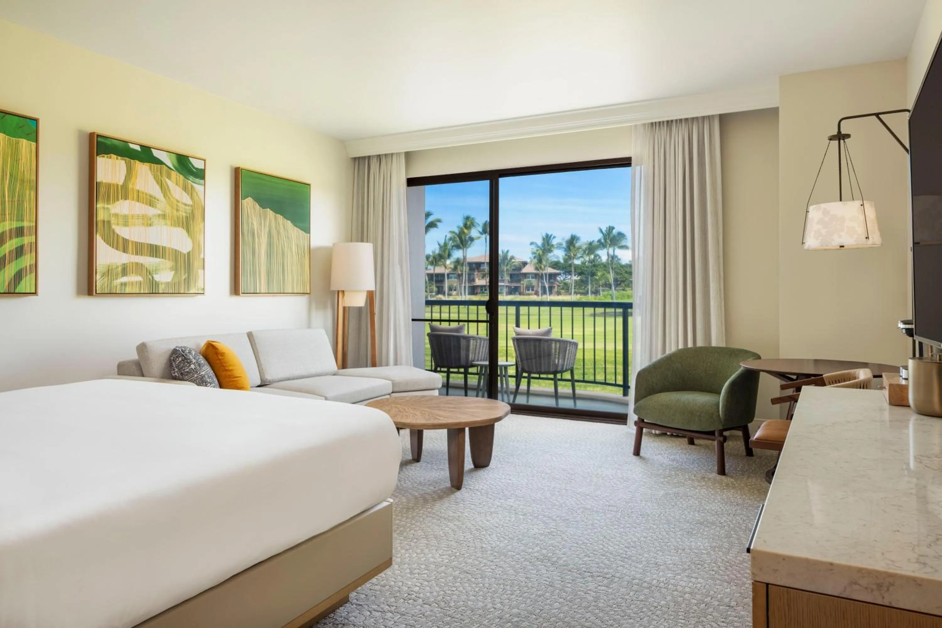 View (from property/room), Bed in Hilton Waikoloa Village