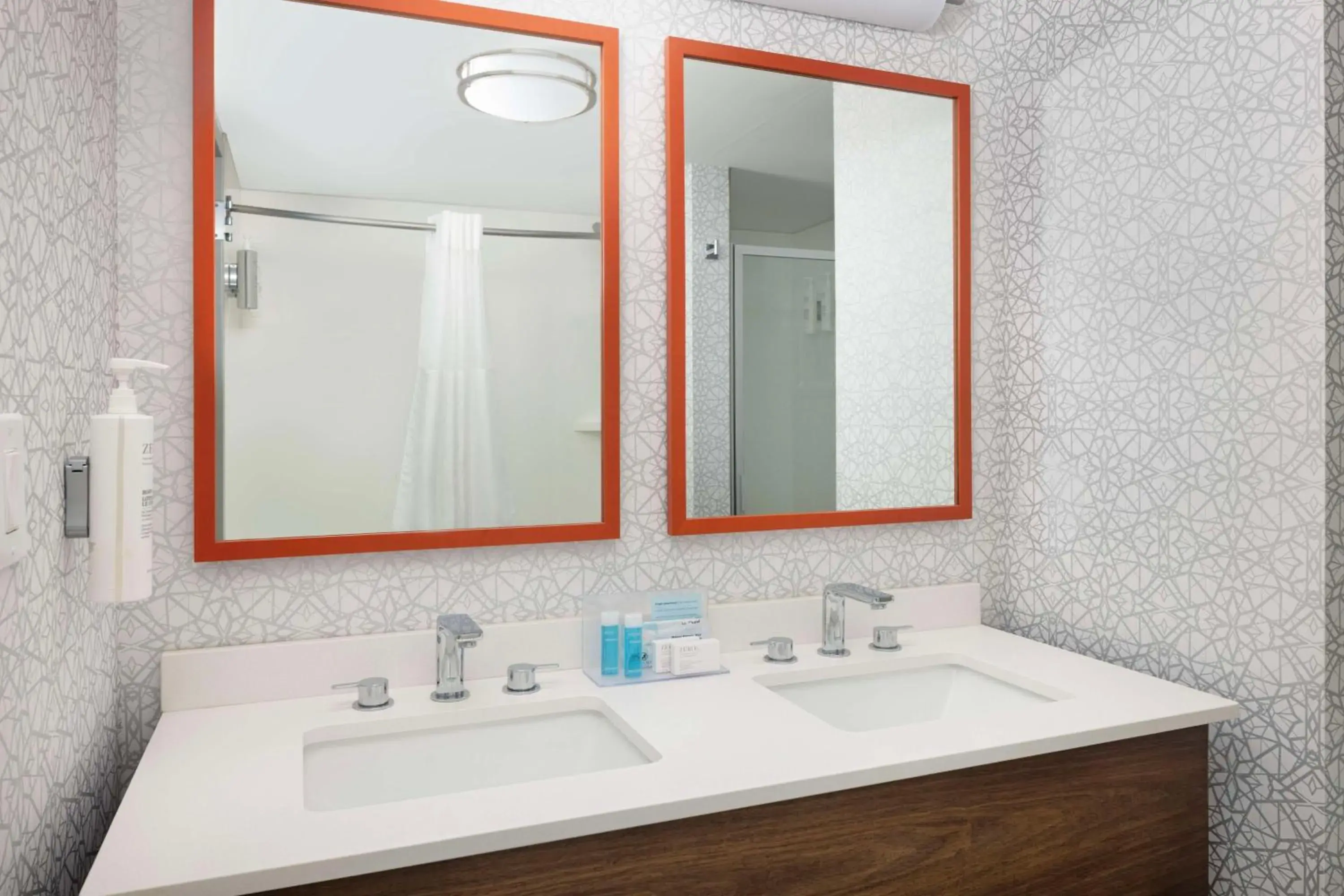 Bathroom in Hampton Inn & Suites Myrtle Beach Oceanfront Bathroom in Hampton Inn & Suites Myrtle Beach Oceanfront