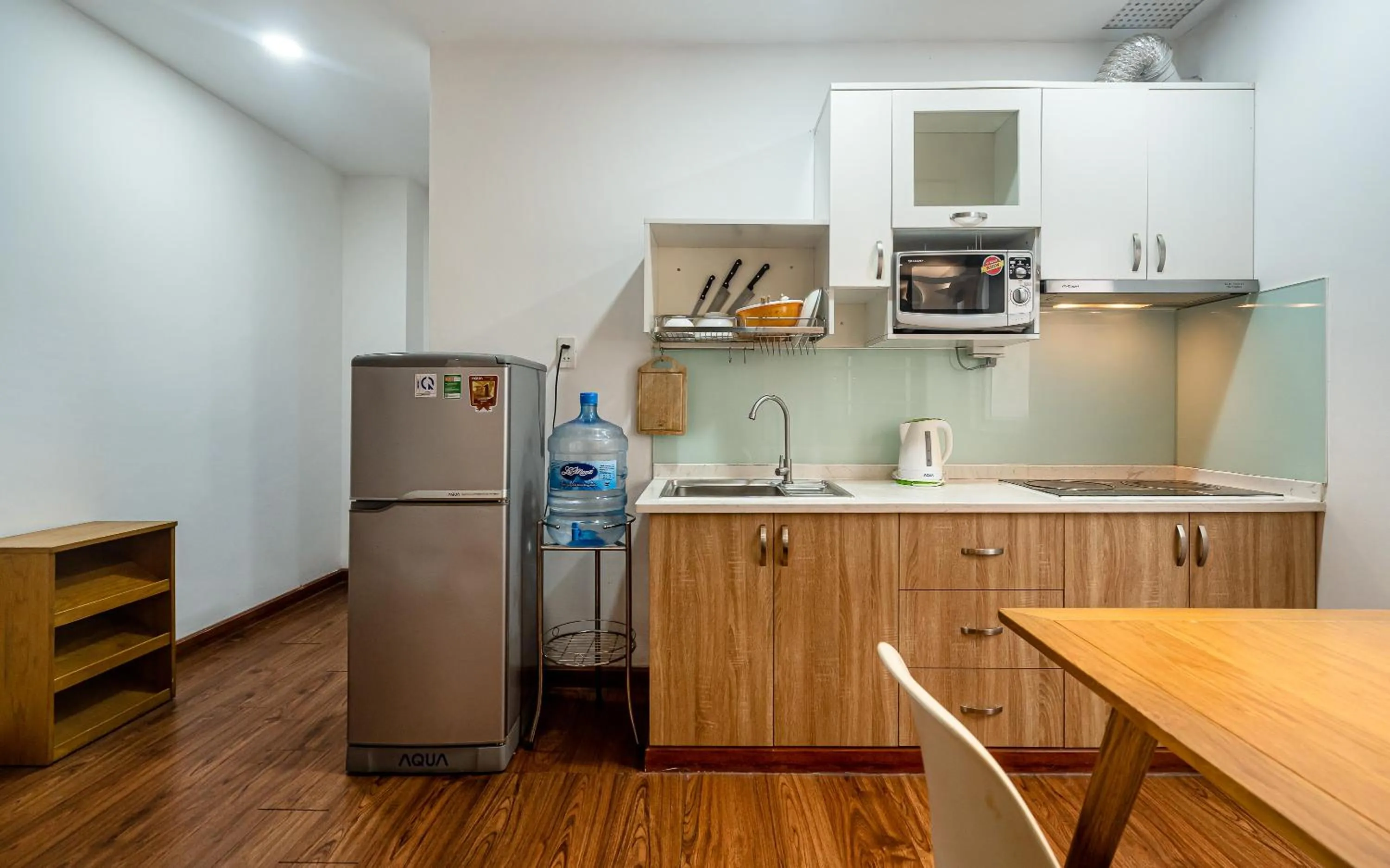 Kitchen or kitchenette in SaigonOne Serviced Apartment