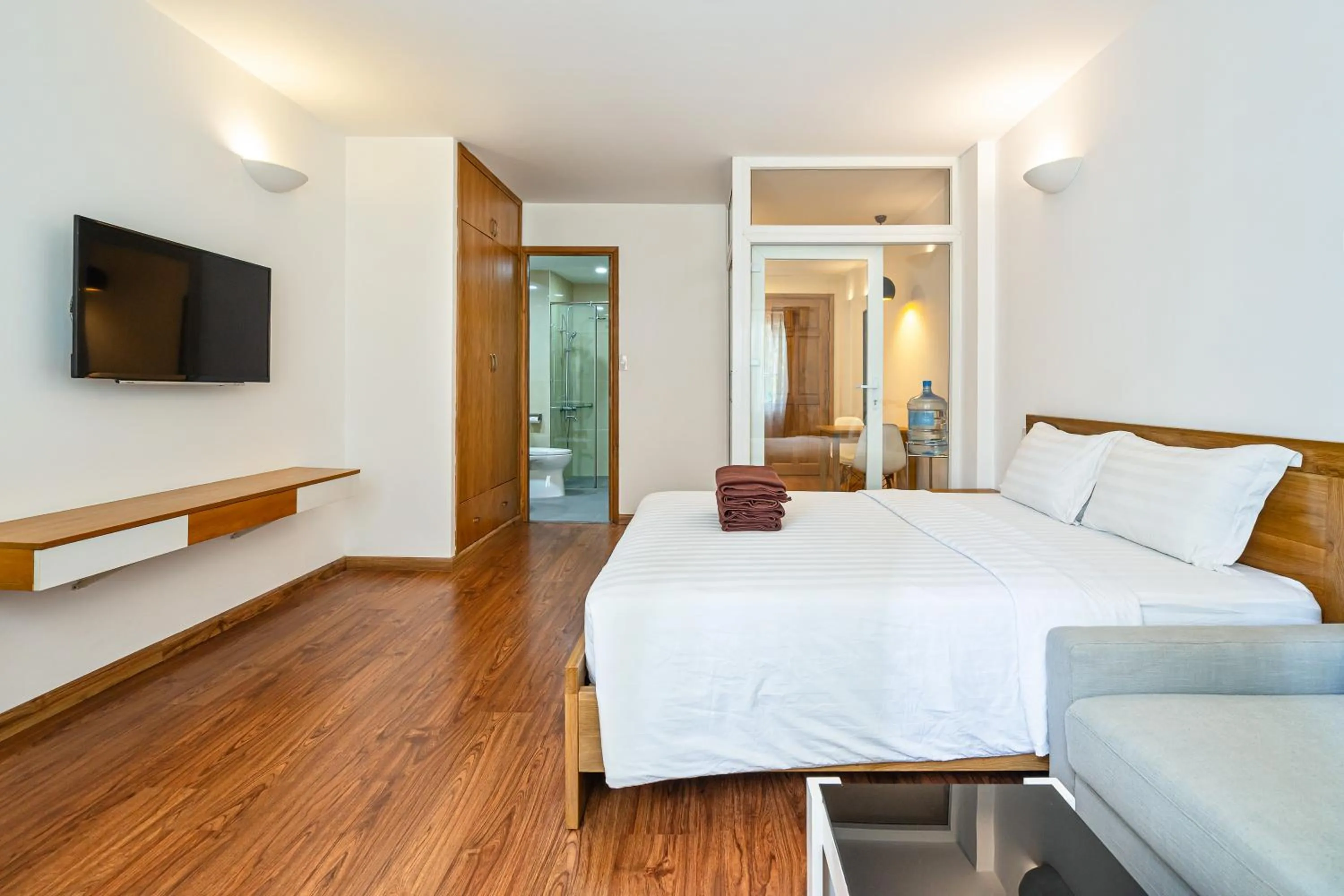 Bedroom in SaigonOne Serviced Apartment