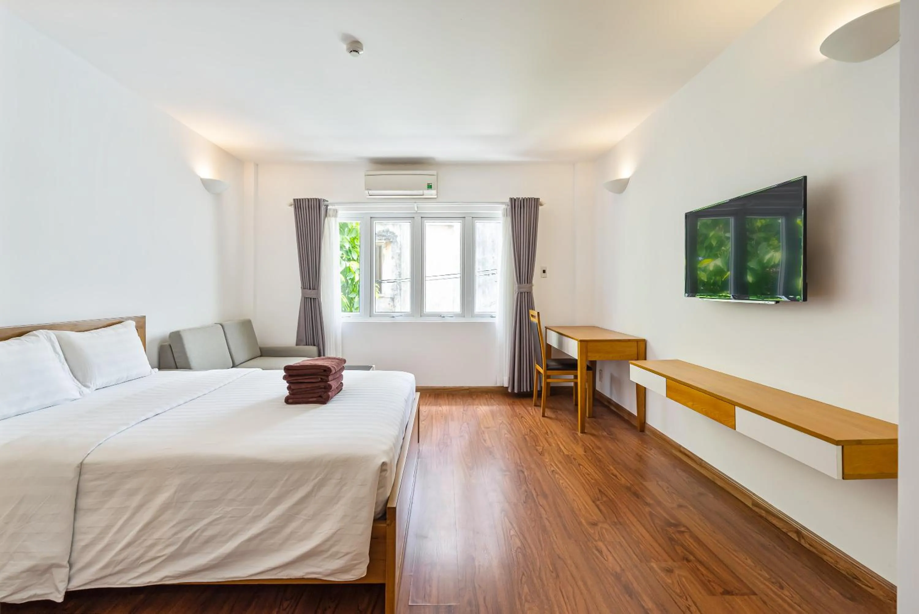 Bedroom, Bed in SaigonOne Serviced Apartment