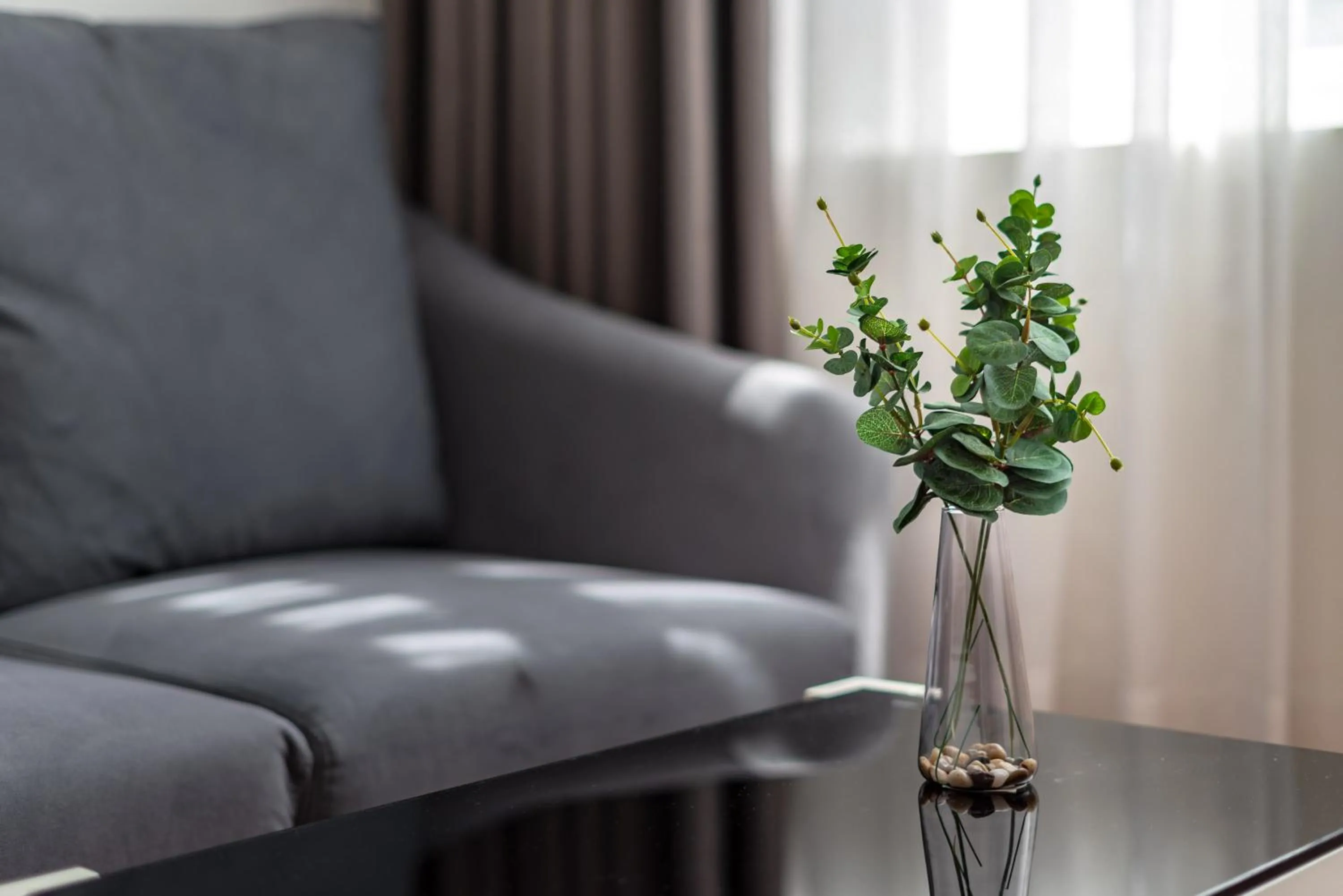 Seating area in SaigonOne Serviced Apartment