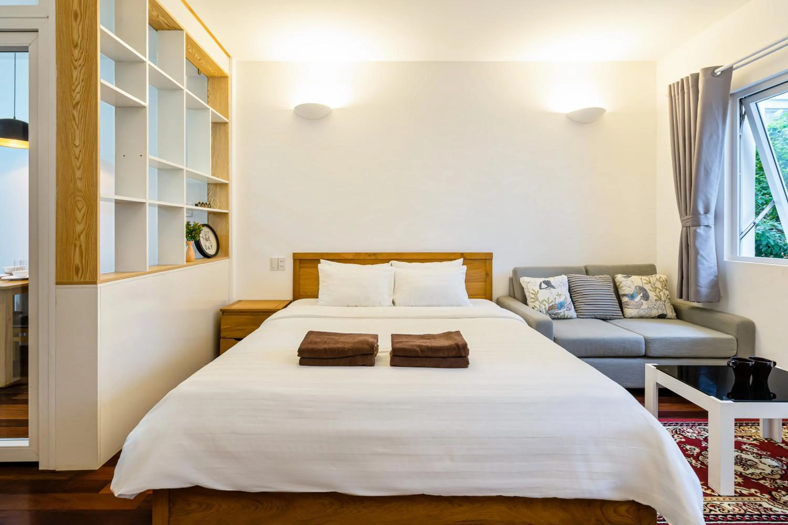 Bedroom, Bed in SaigonOne Serviced Apartment