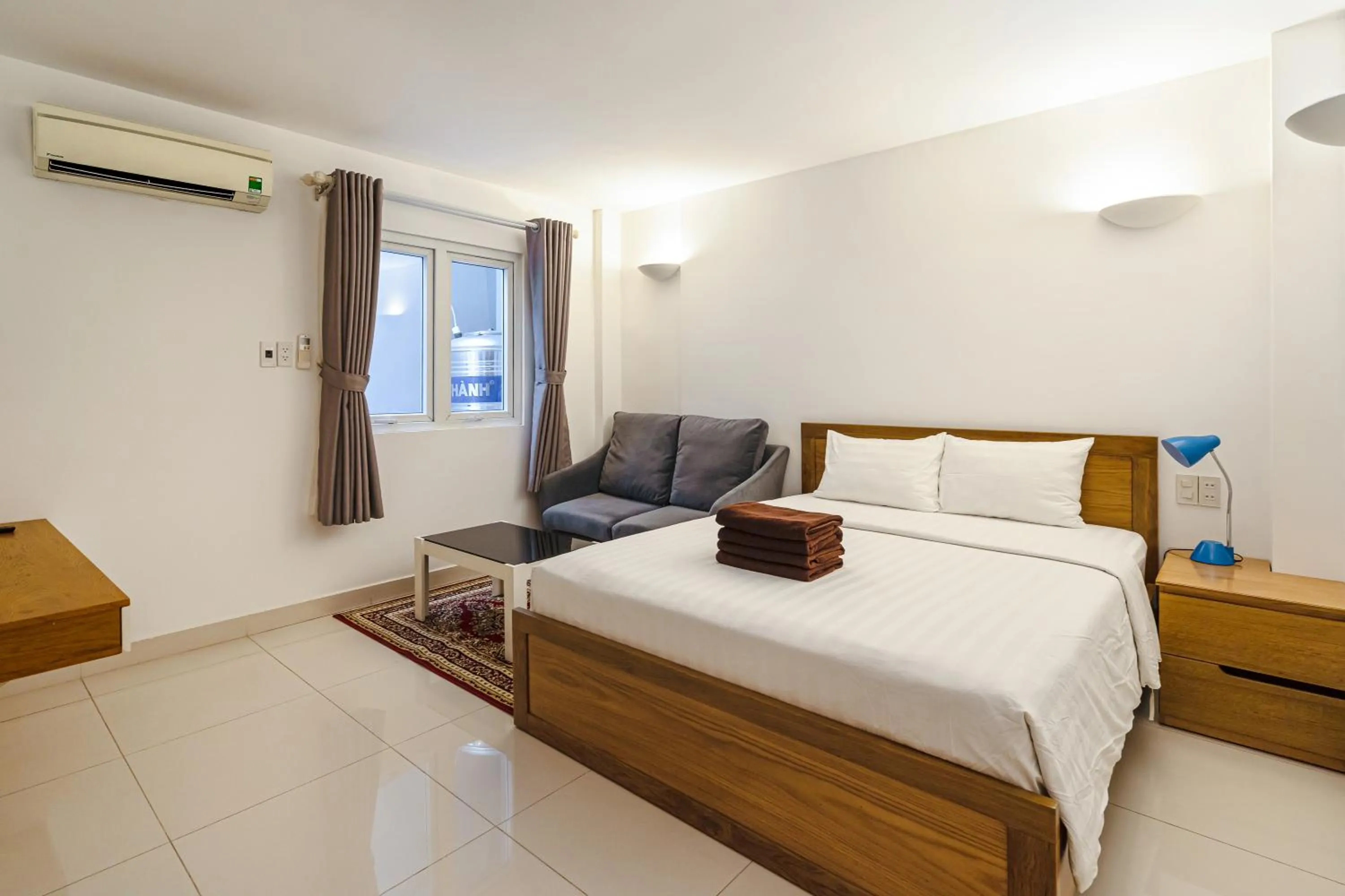 Bedroom, Bed in SaigonOne Serviced Apartment