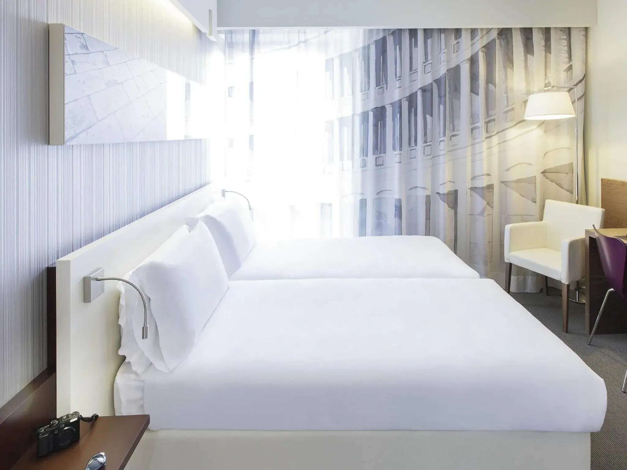 Superior Room with Two Double Beds in Ibis Styles Roma Eur Superior Room with Two Double Beds in Ibis Styles Roma Eur