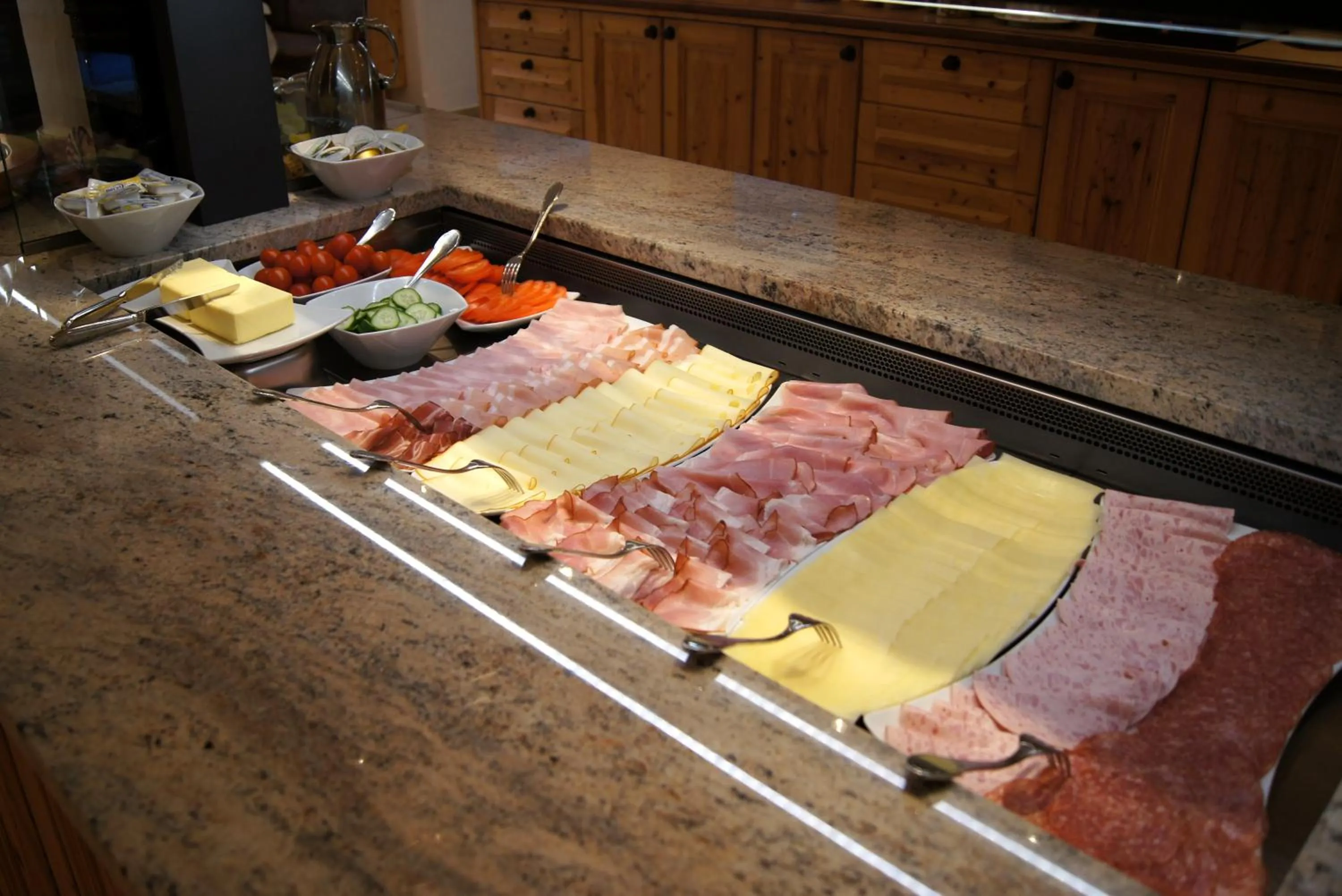 Buffet breakfast in Wanderhotel Kirchner