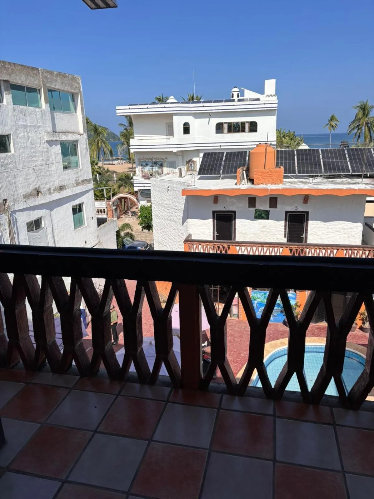 Balcony/Terrace in Bungalows Flamingos