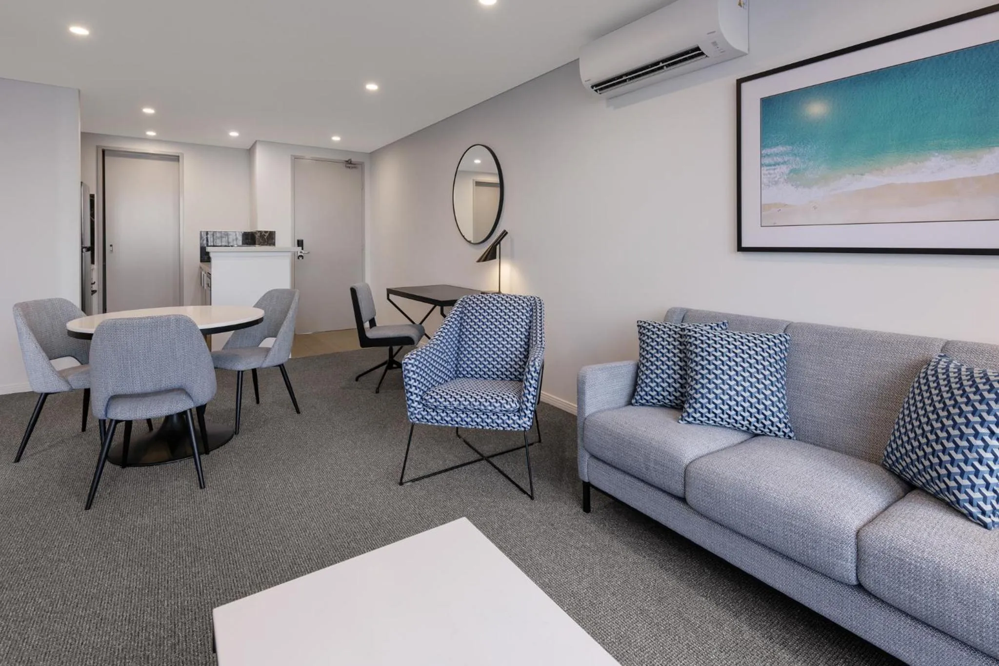 Seating area in Meriton Suites Broadbeach