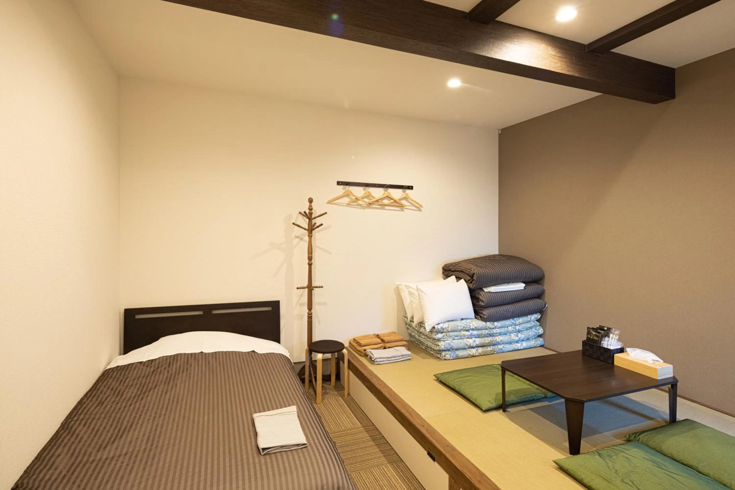 Photo of the whole room, Bed in Hotel Tohko HakataGion