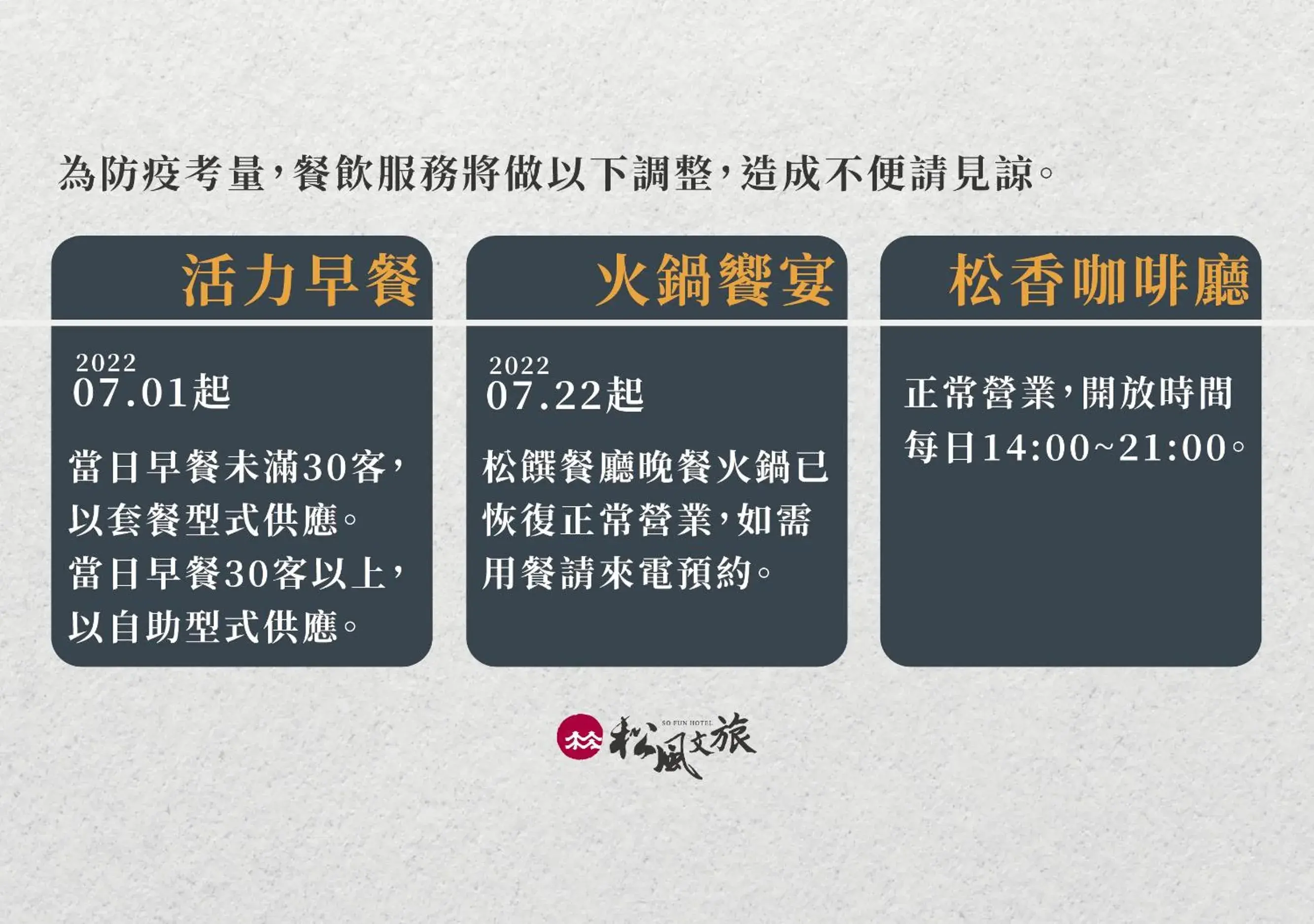 Restaurant/places to eat in So Fun Hotel Restaurant/places to eat in So Fun Hotel