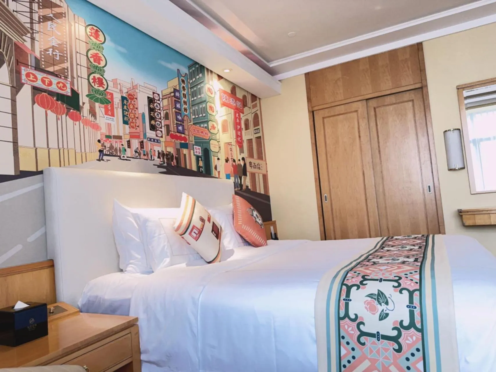 Bed in Baiyun Hotel Guangzhou