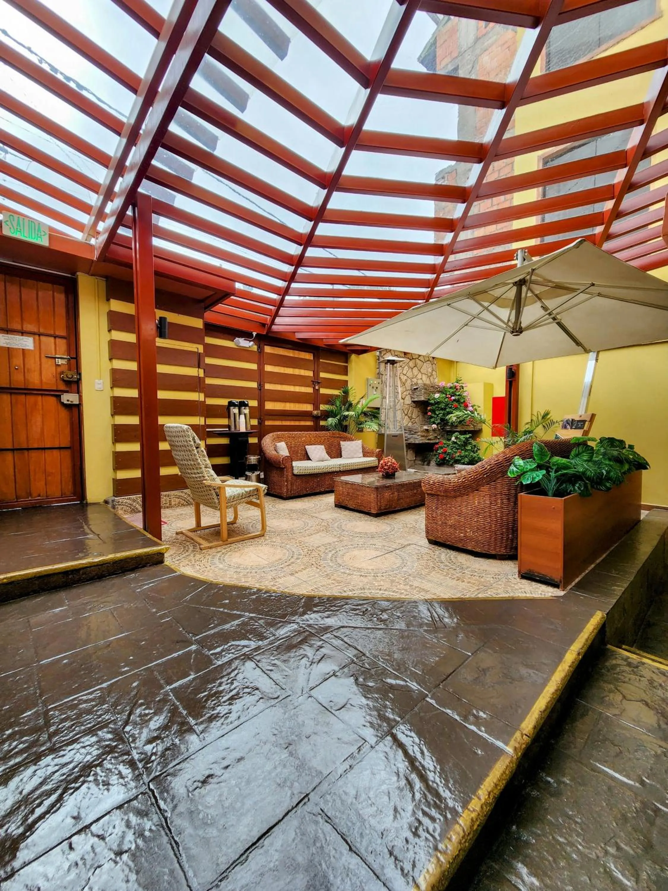Seating area in El Mariscal Cusco