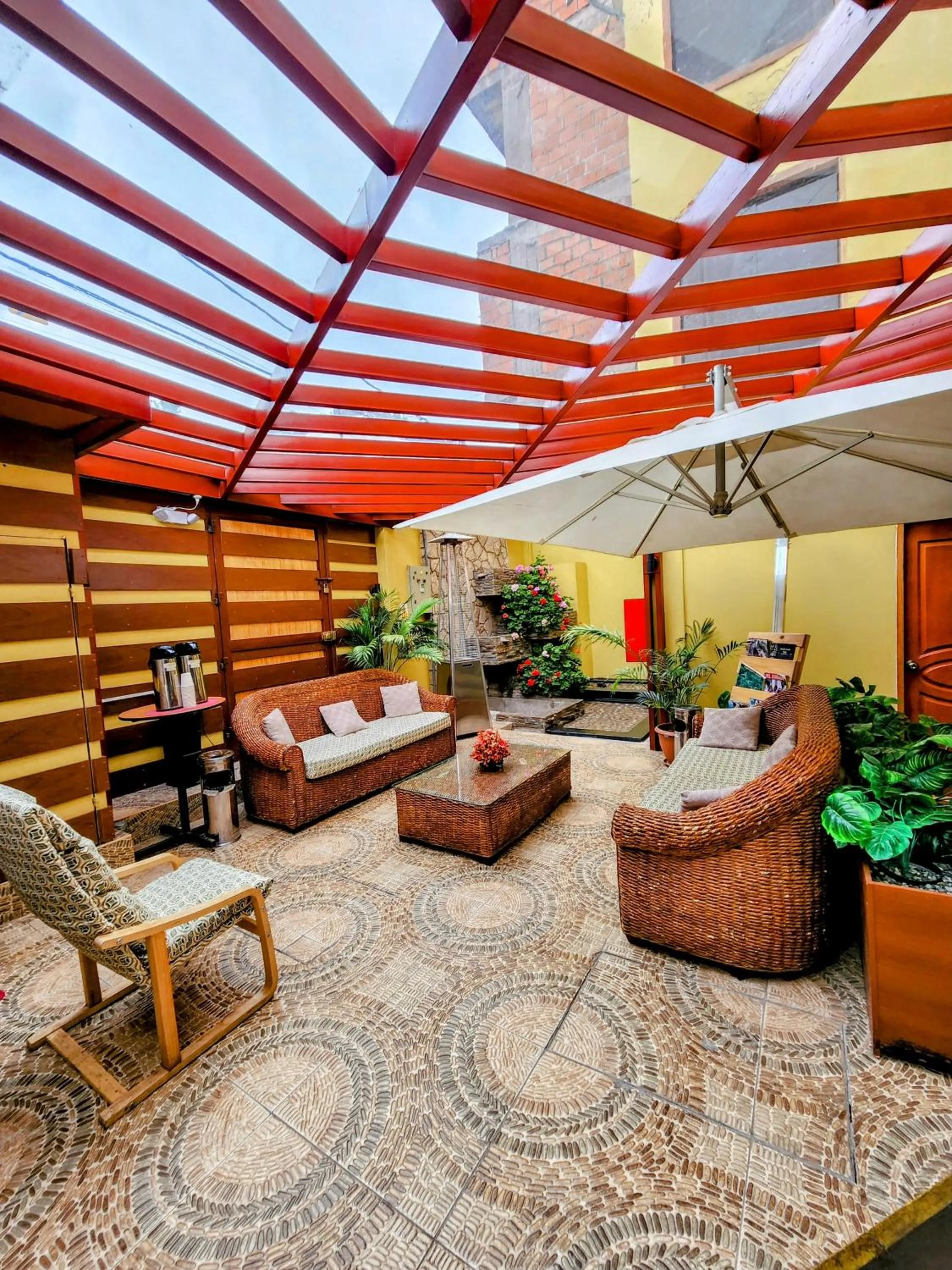 Seating area in El Mariscal Cusco