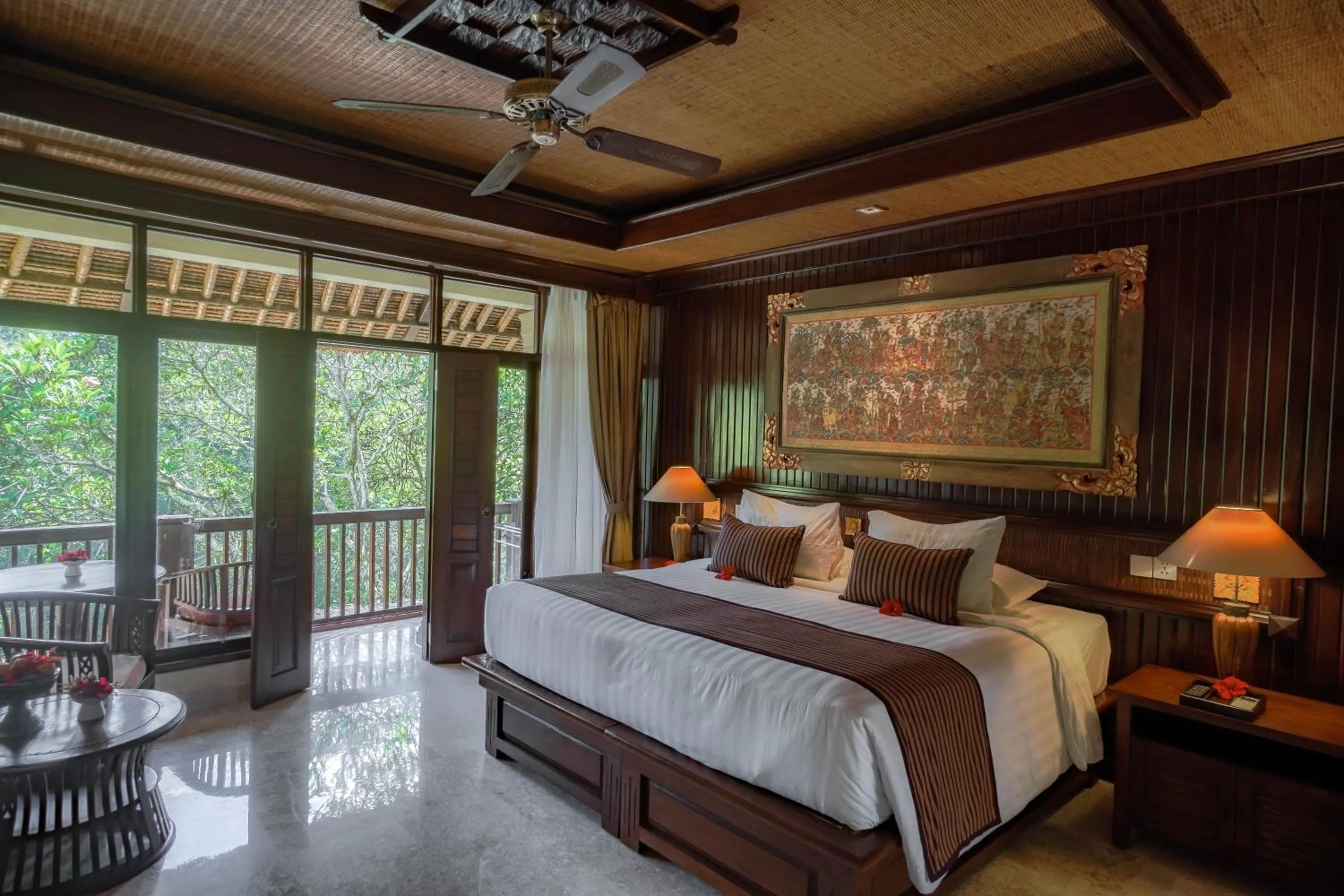 Bed in Hotel Tjampuhan Spa