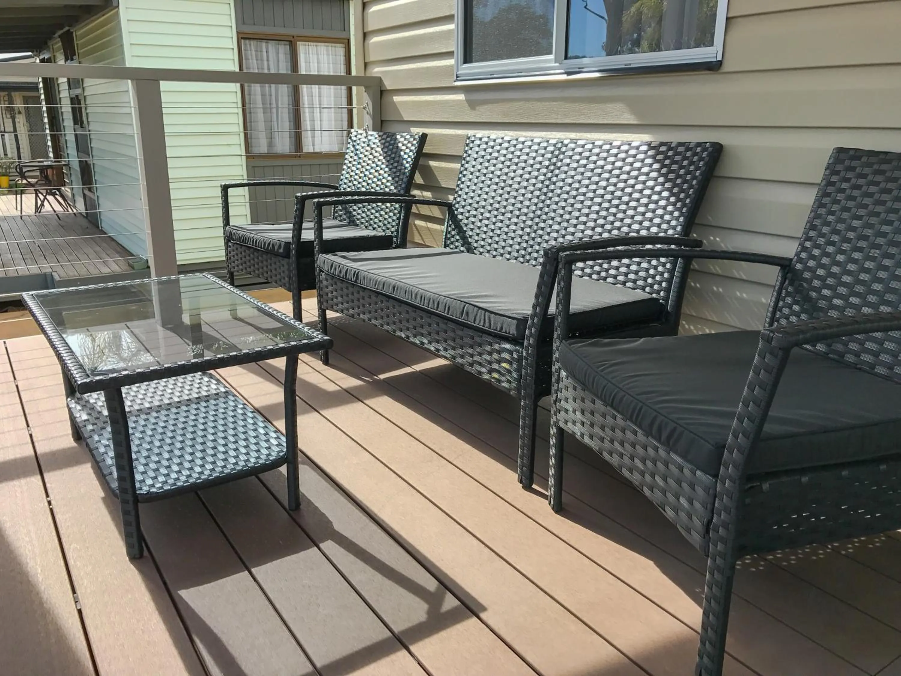 Patio in Treehaven Tourist Park