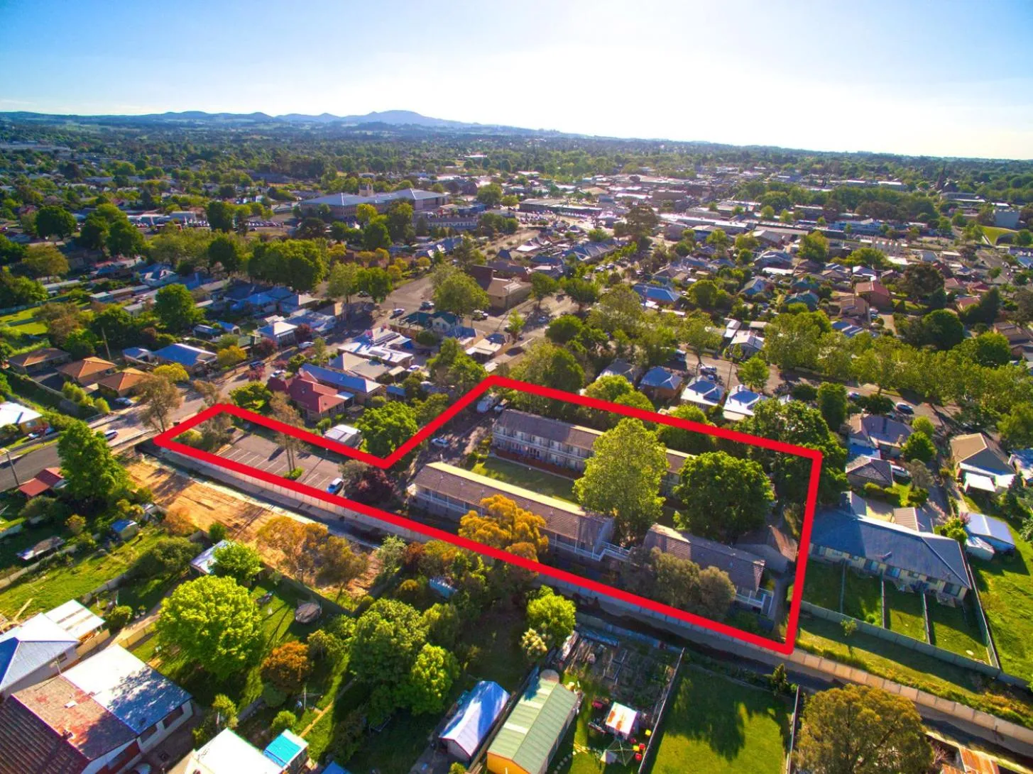 Bird's eye view in Summer East Apartments