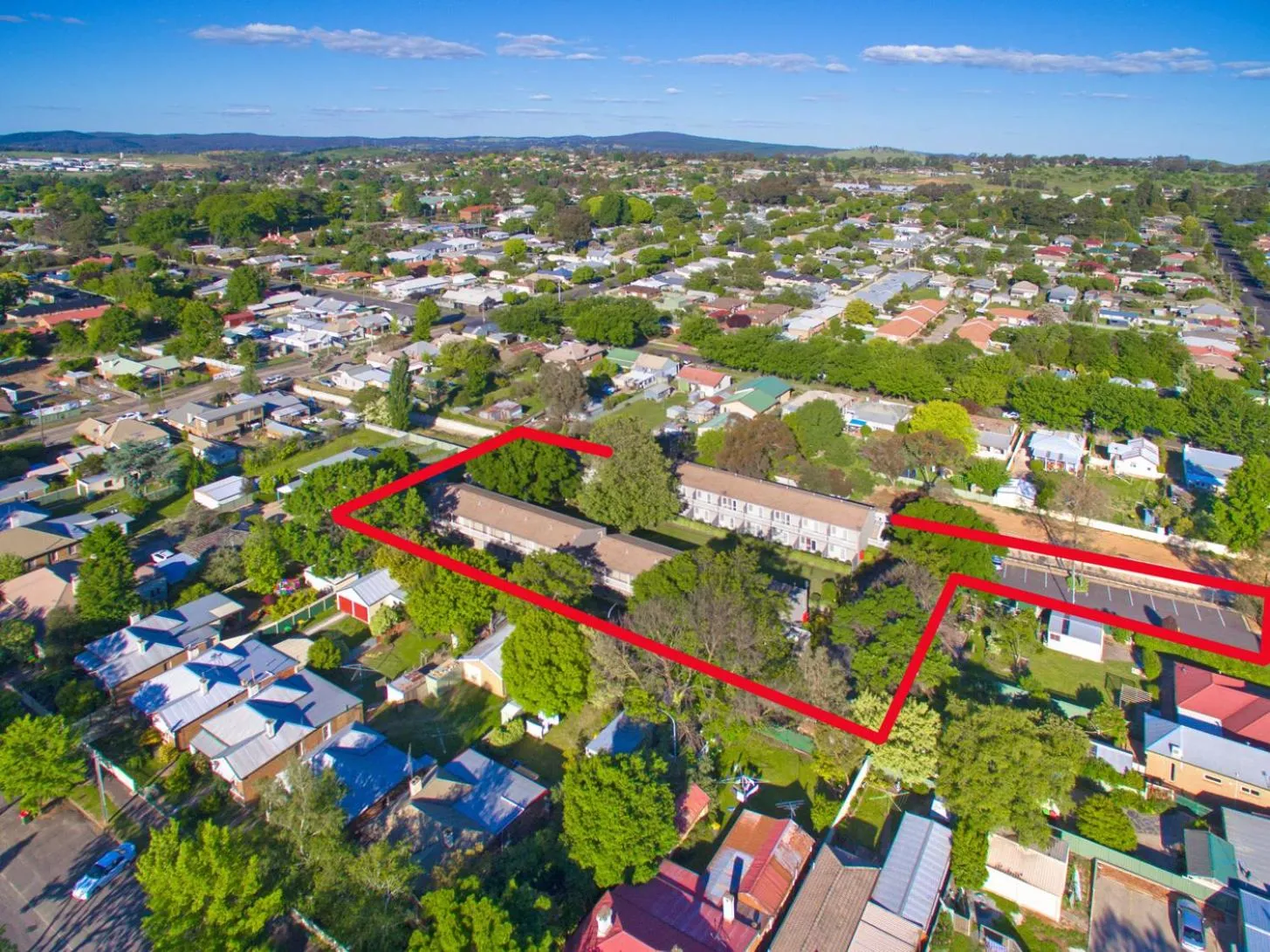 Bird's eye view in Summer East Apartments