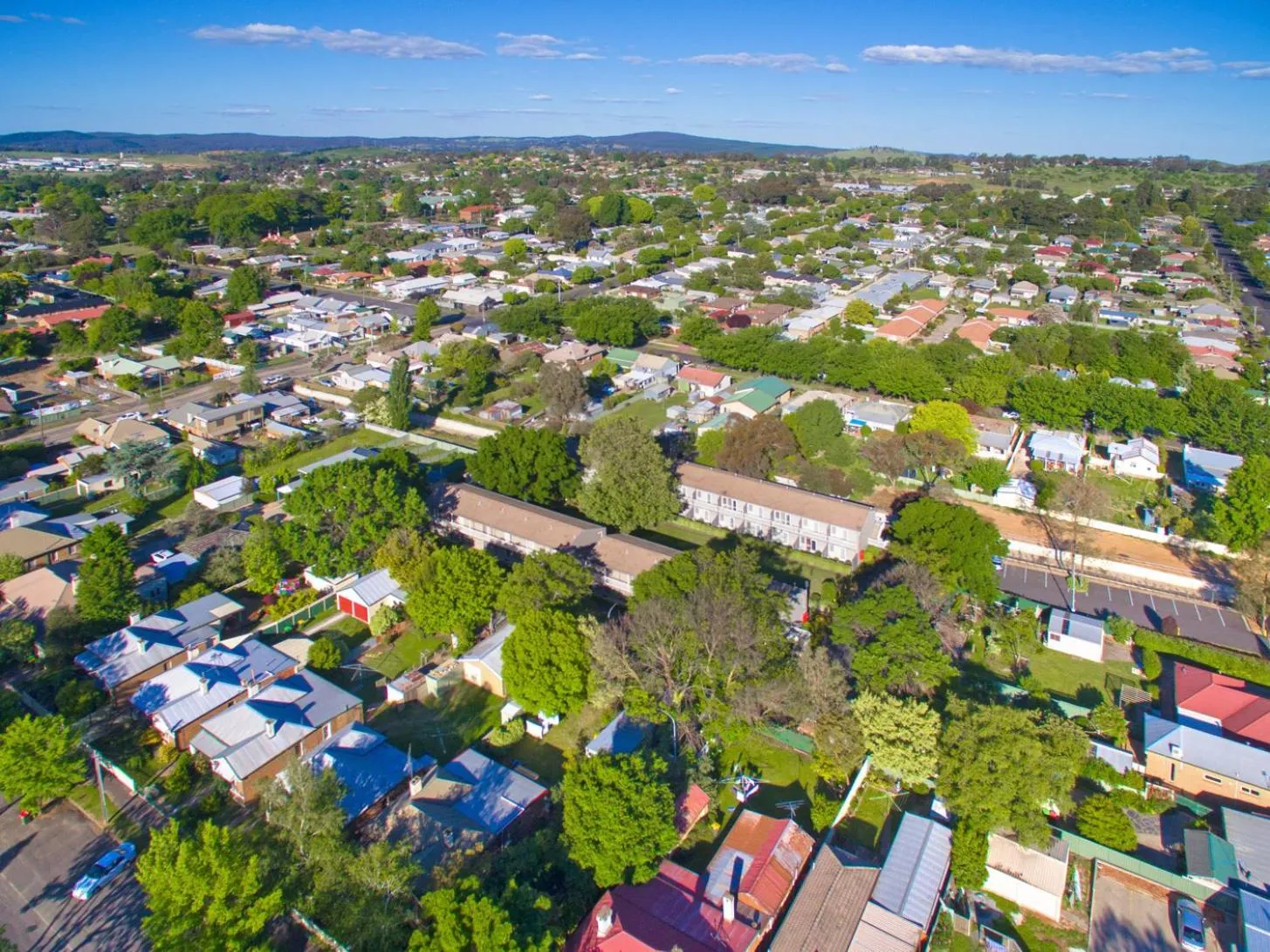 Bird's eye view in Summer East Apartments