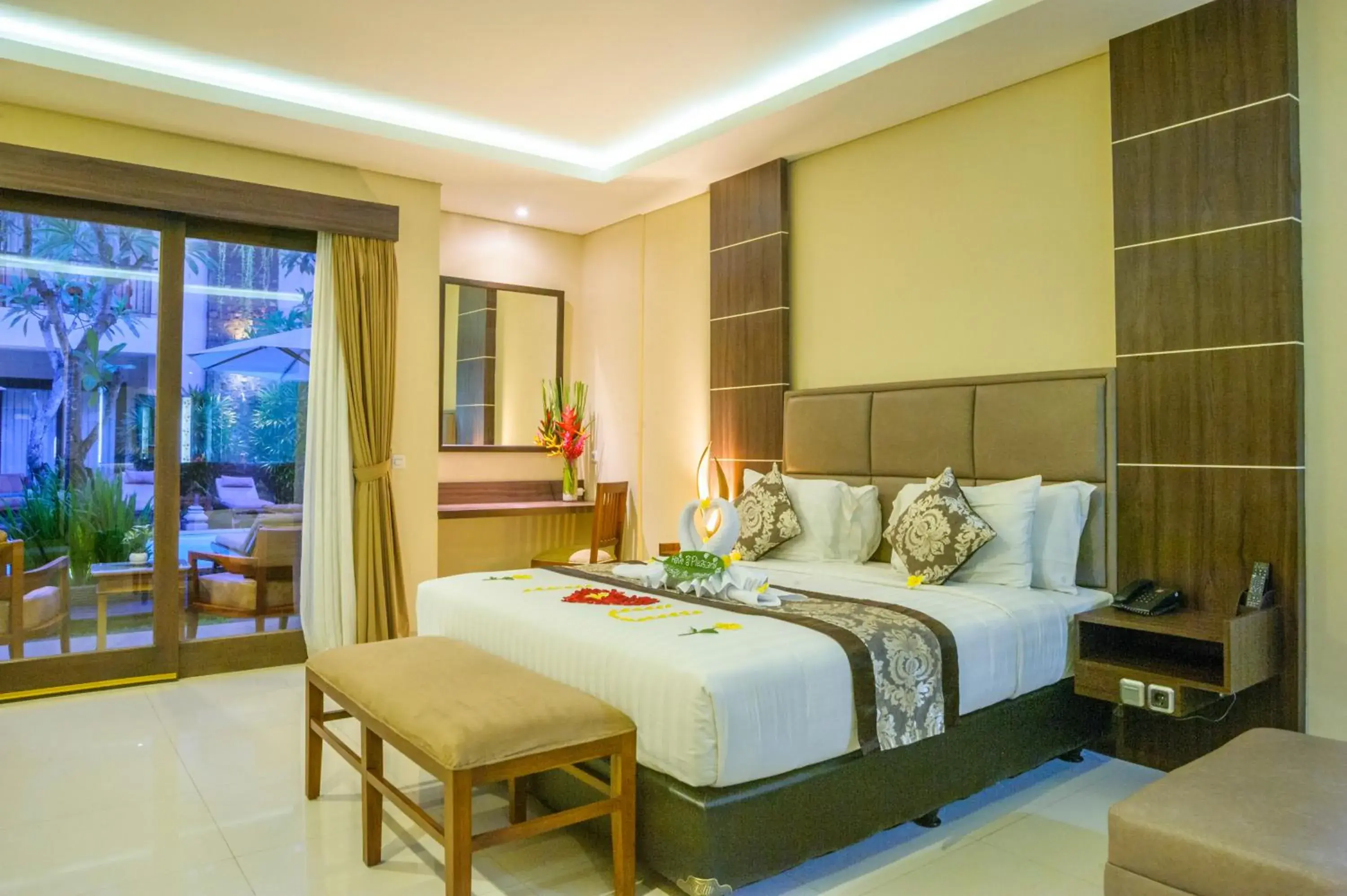 Garden view, Bed in d'Penjor Seminyak Garden view, Bed in d'Penjor Seminyak