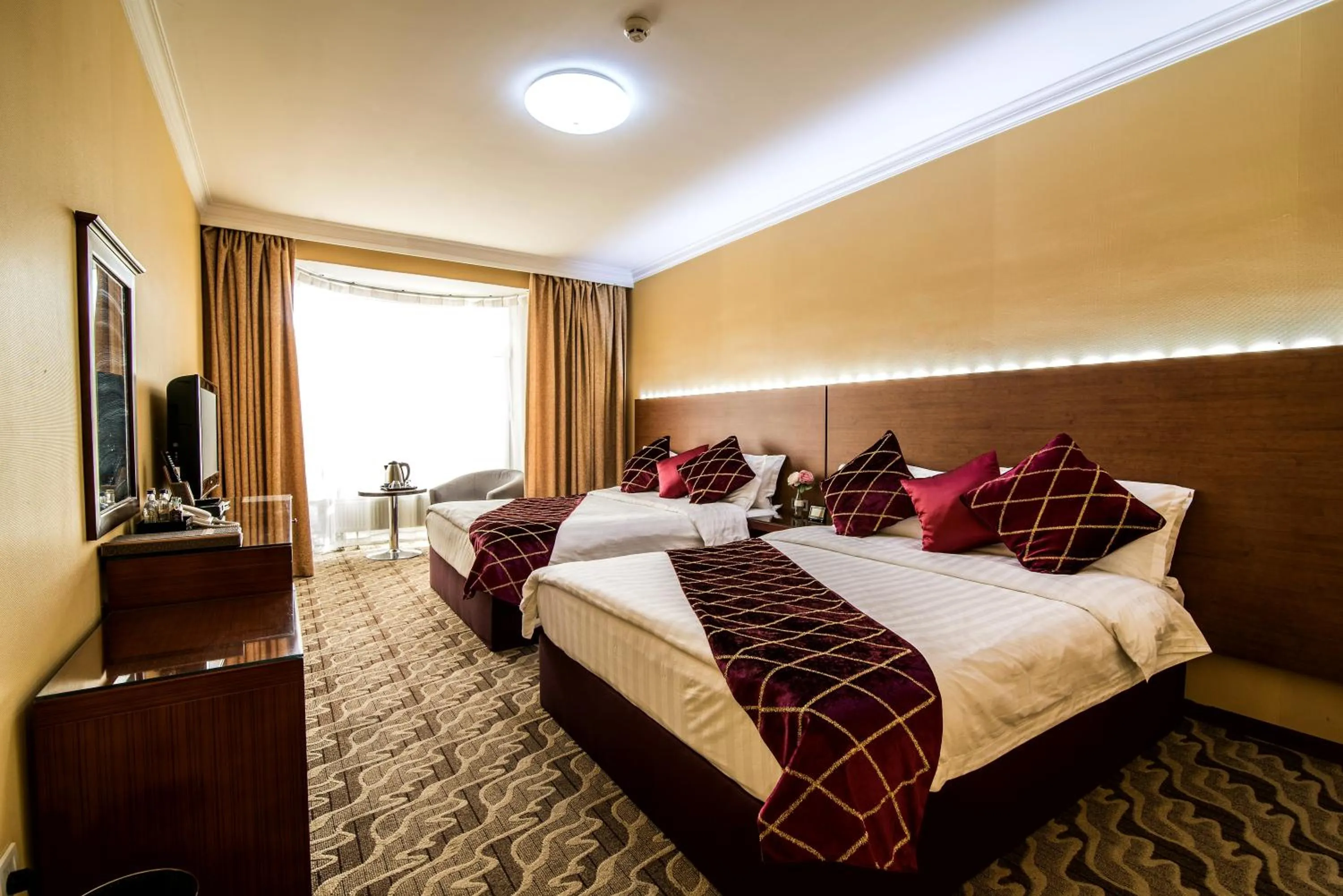 Decorative detail, Bed in New West Hotel