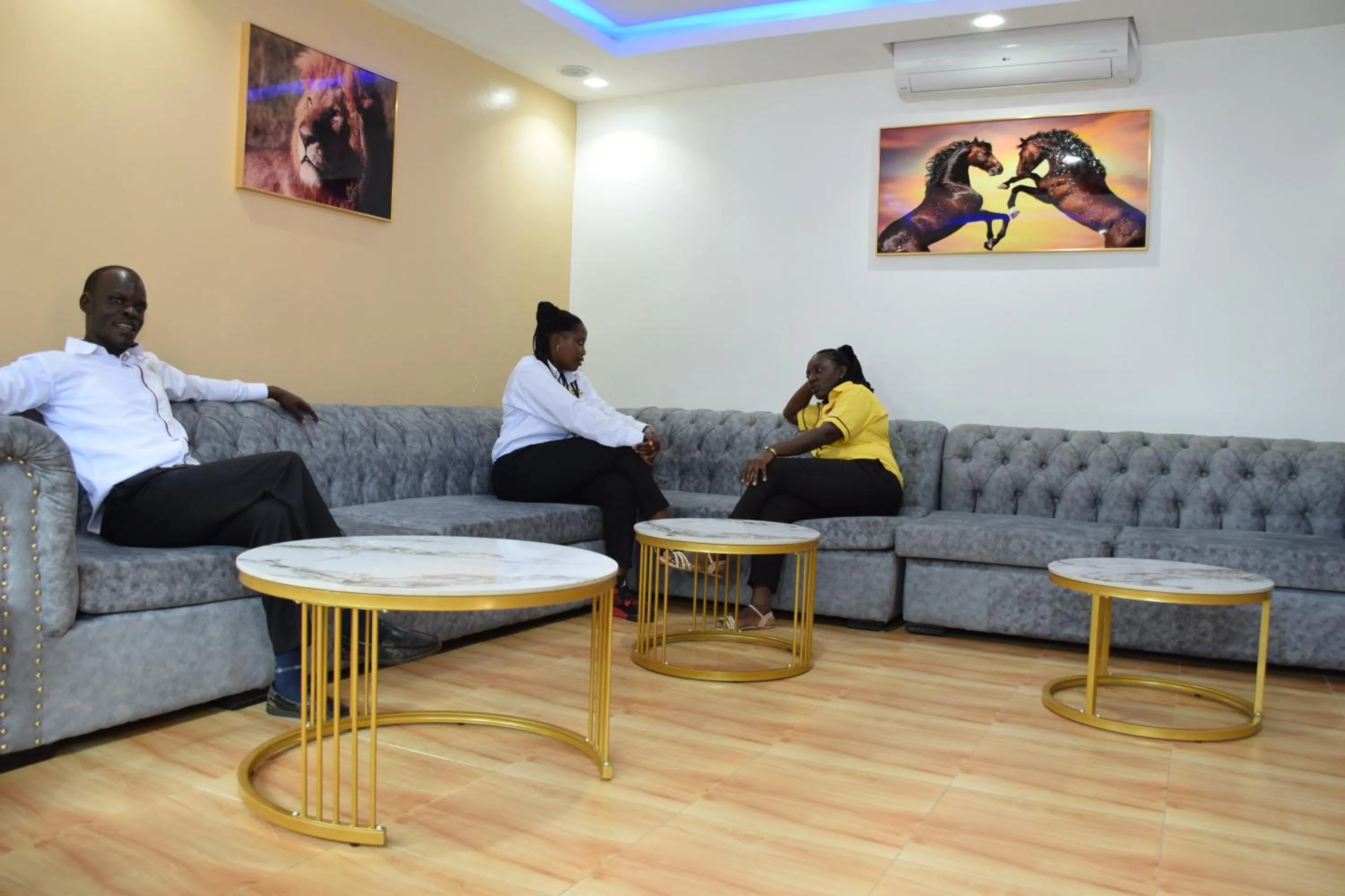 Seating area in Zarita Boutique Hotel