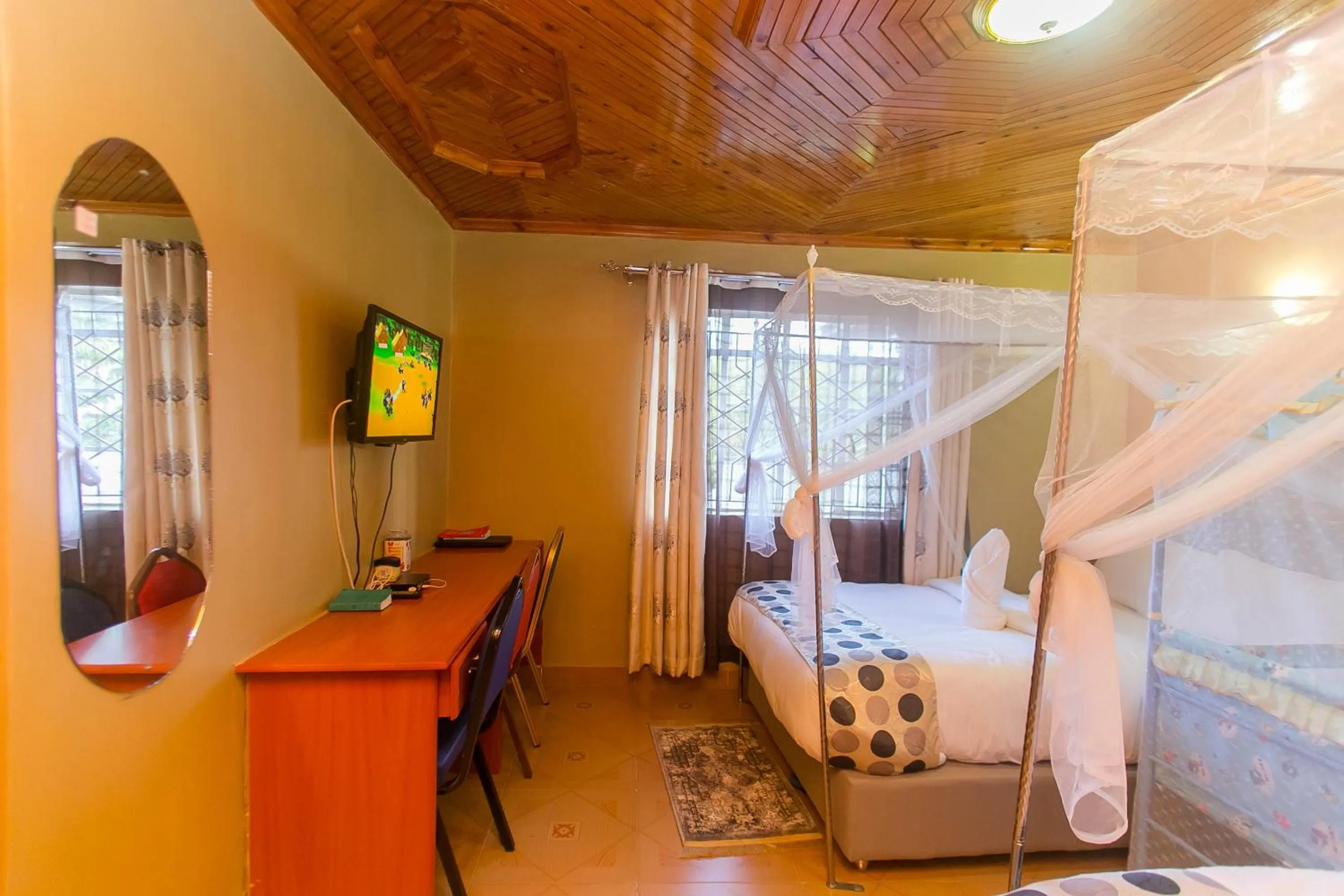 Bed in Zarita Boutique Hotel