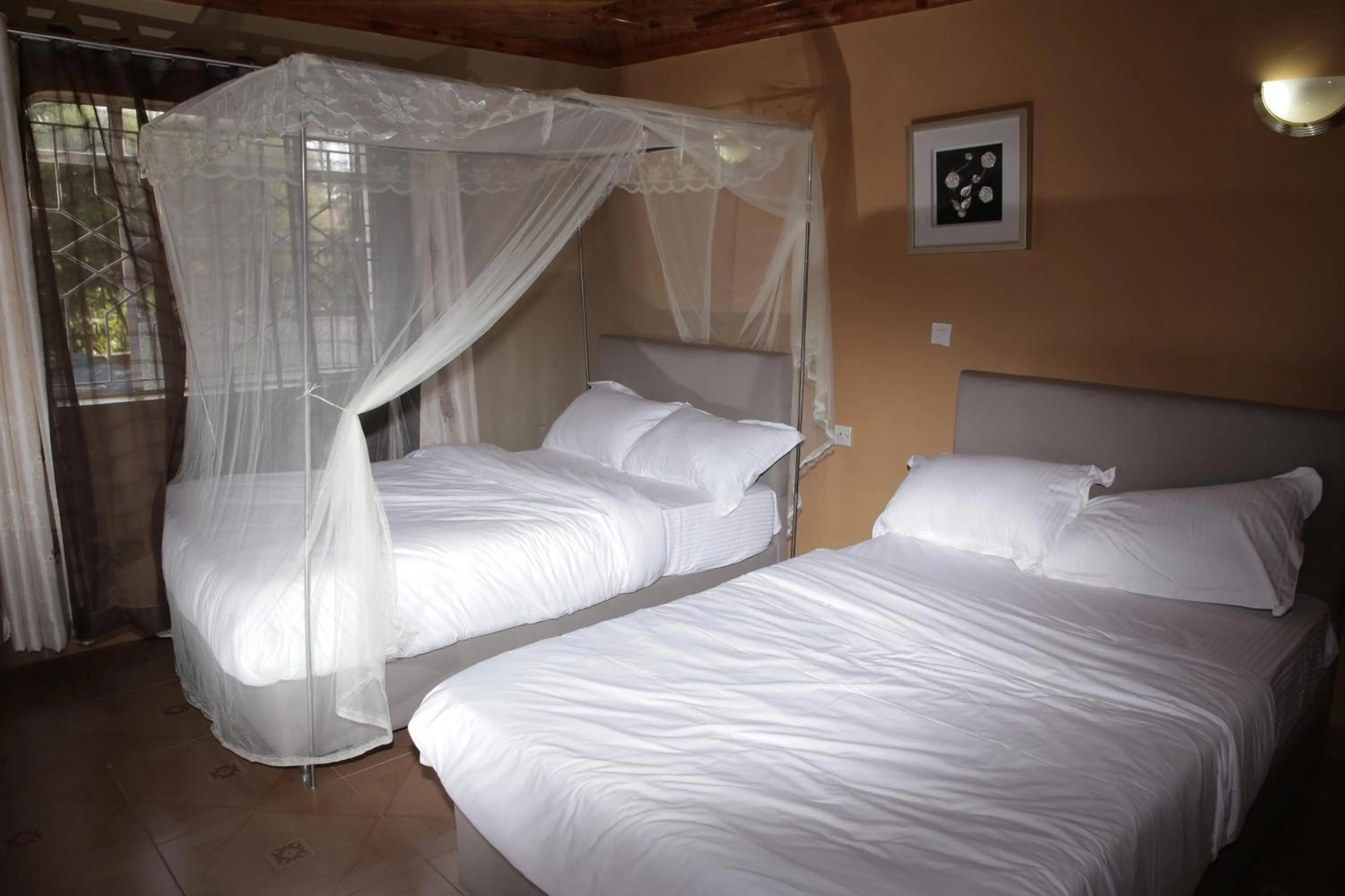 Bed in Zarita Boutique Hotel