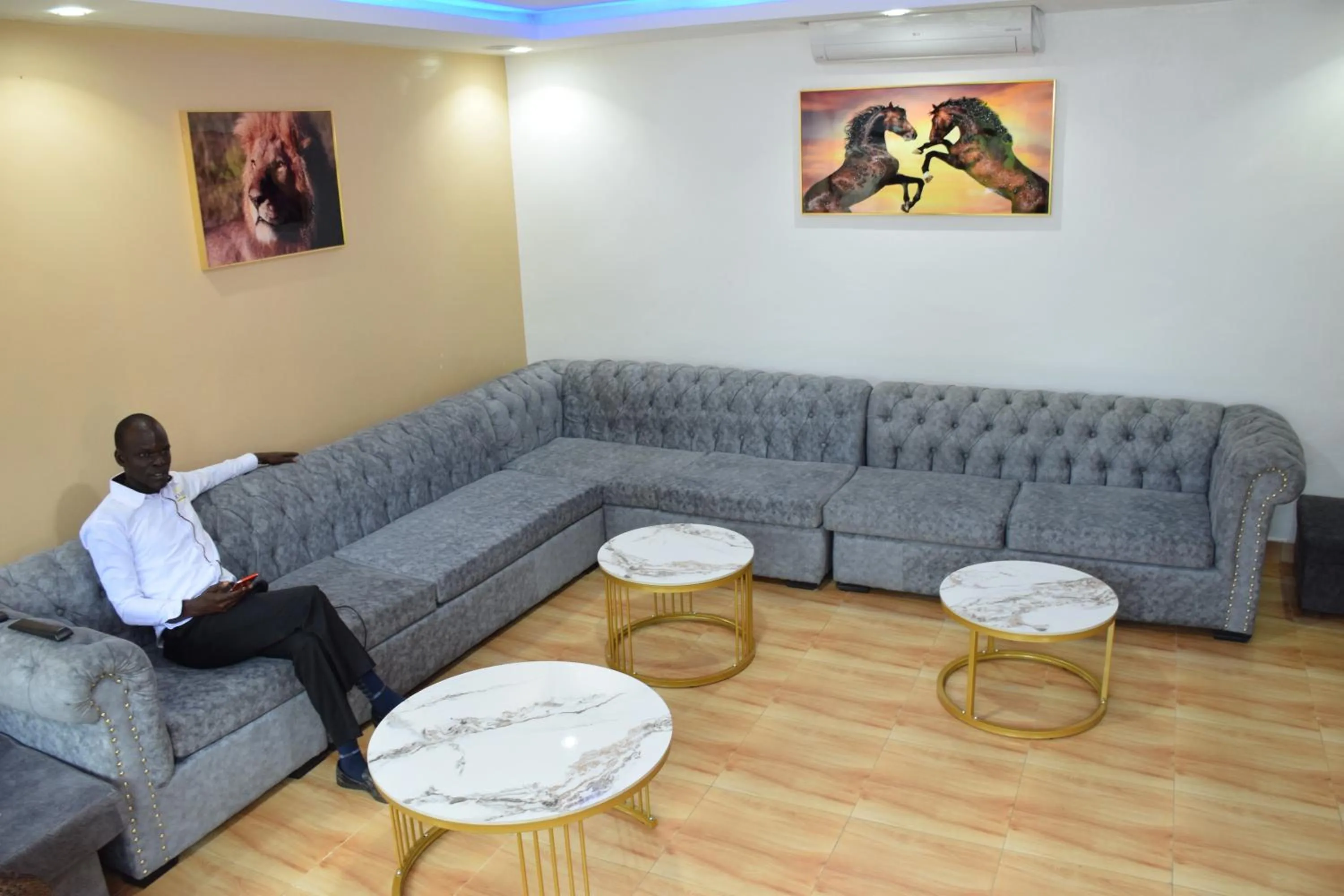 Seating area in Zarita Boutique Hotel