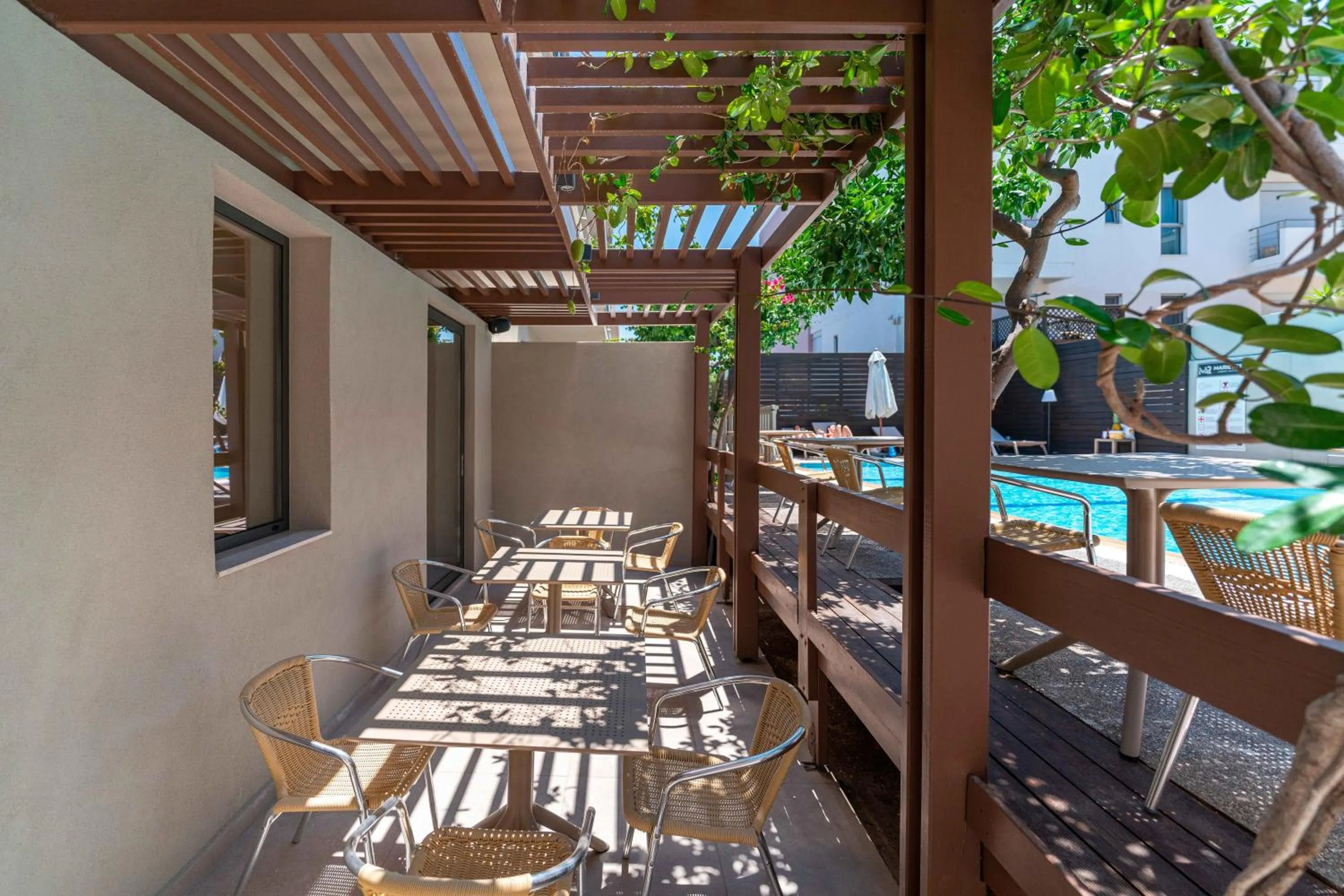 Patio in Mariette Rhodes Urban Suites