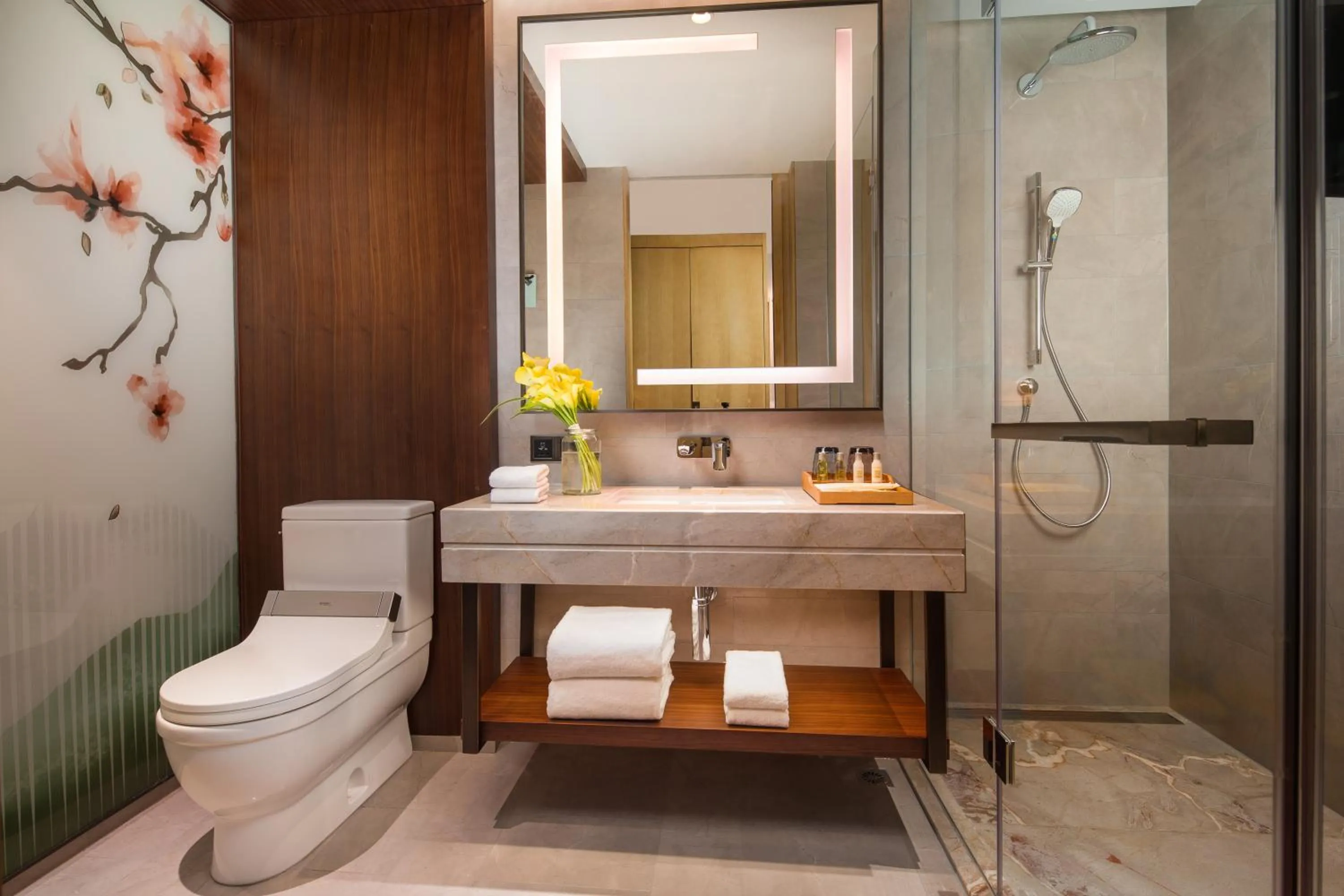 Toilet in Hilton Garden Inn Nujiang