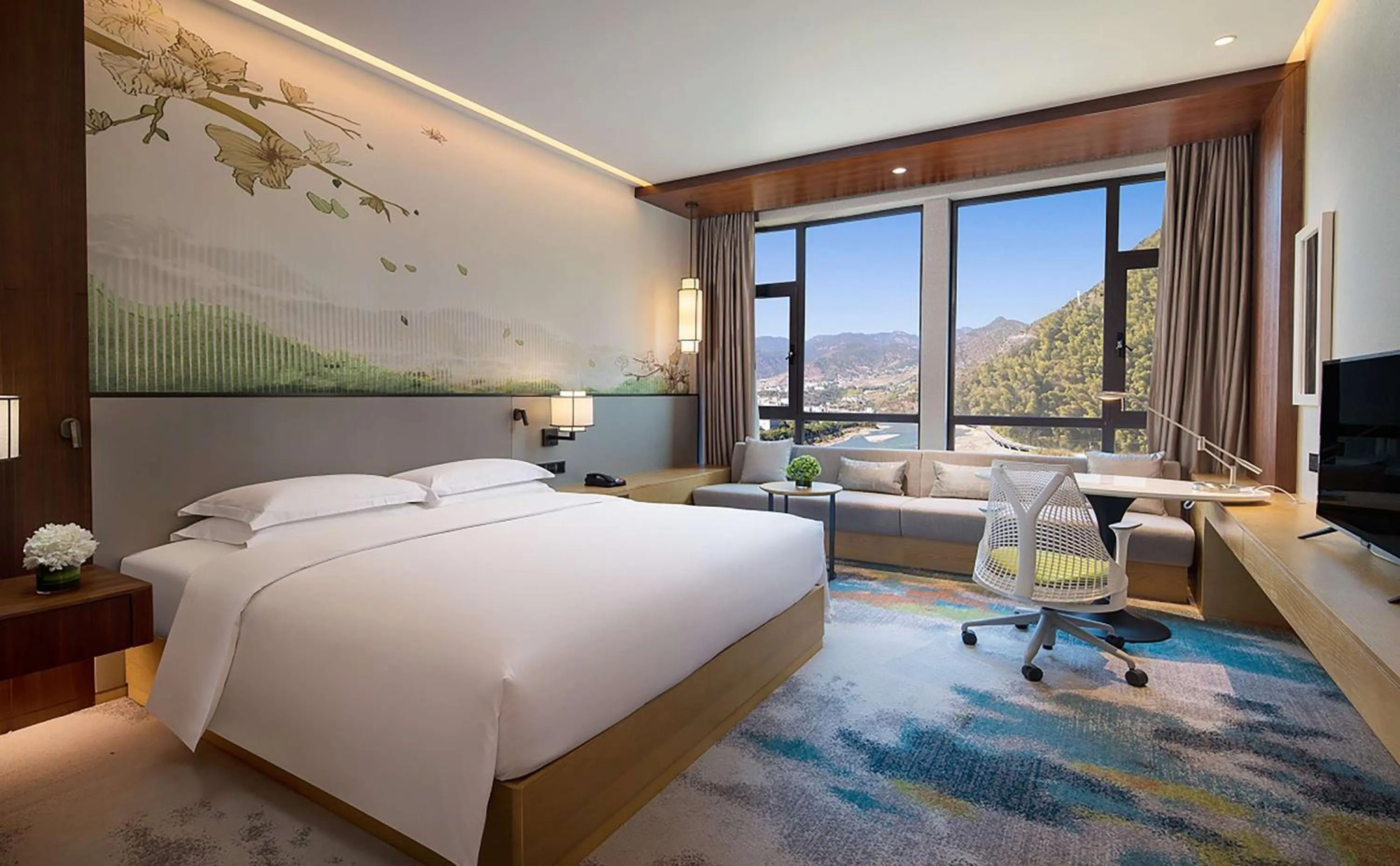 Bed in Hilton Garden Inn Nujiang
