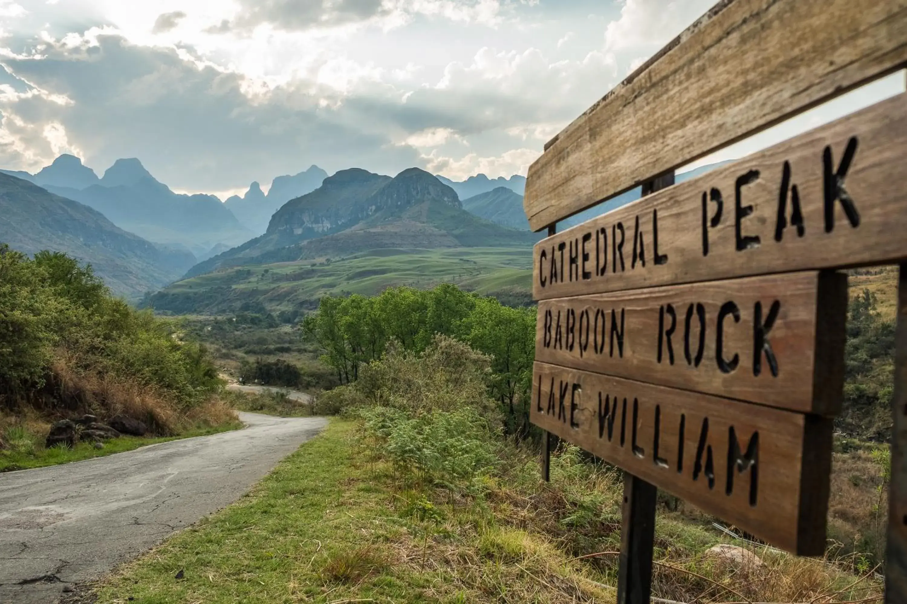 Mountain view in Cathedral Peak Hotel Mountain view in Cathedral Peak Hotel