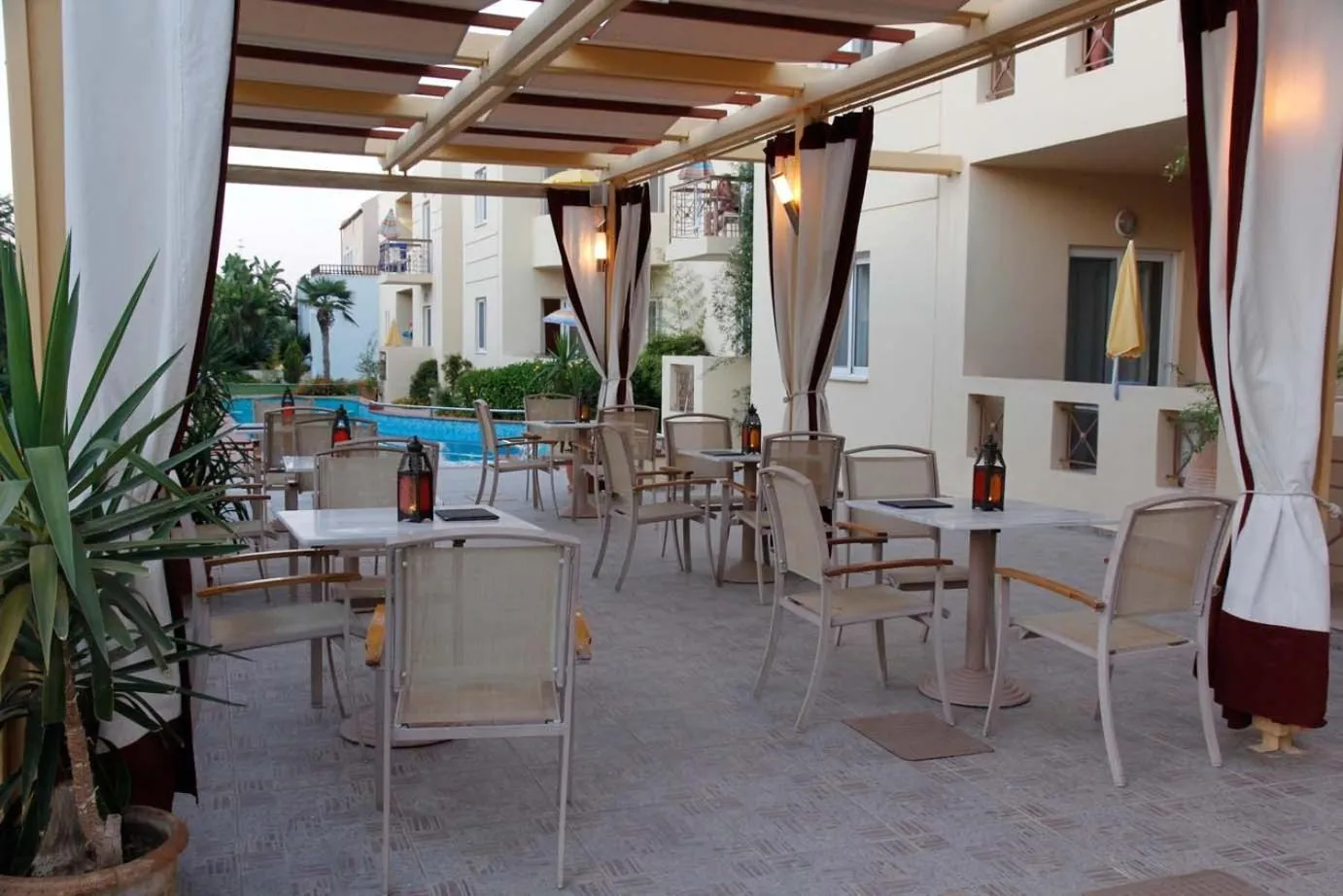Patio in Lambrinos Suites